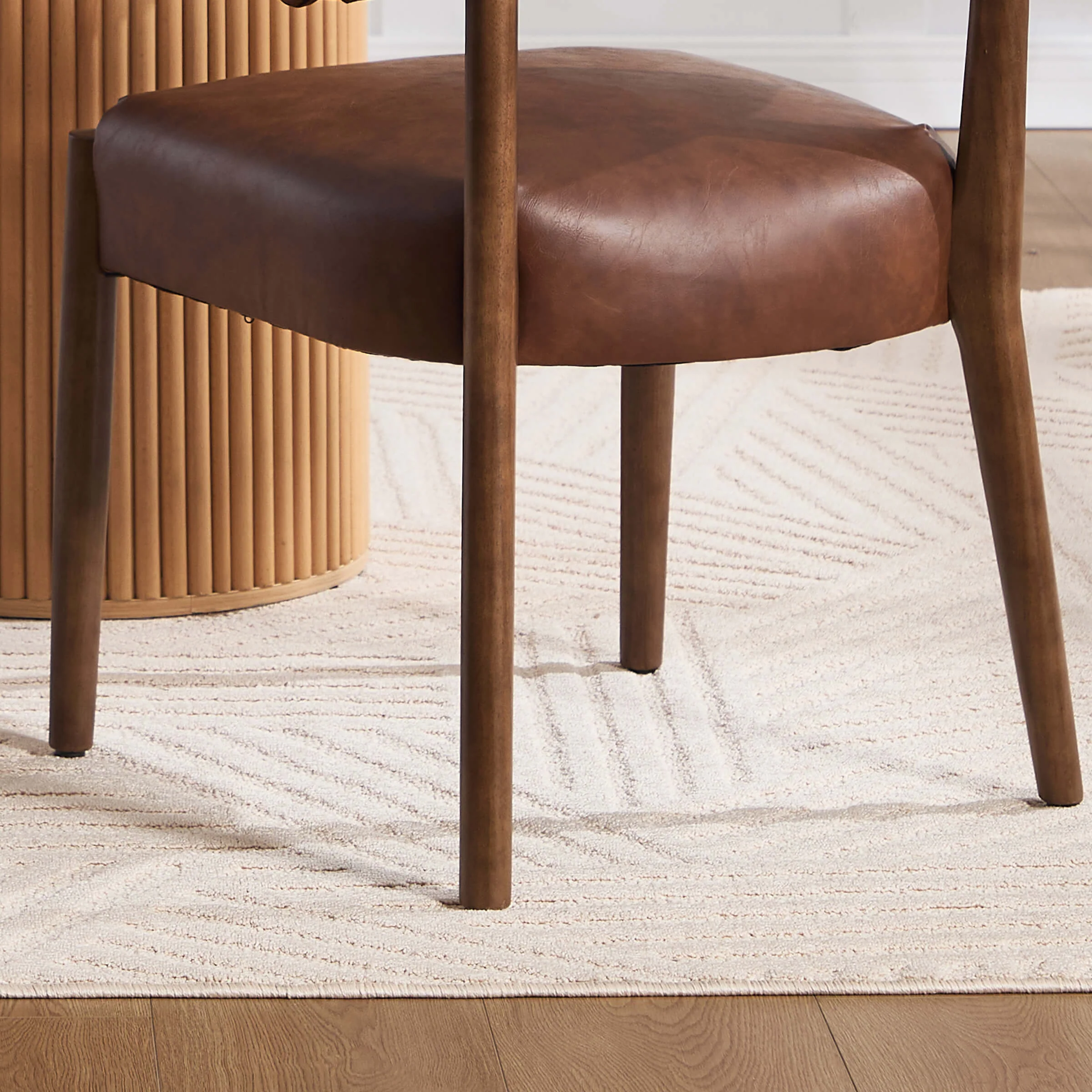 Curved Open Back Kitchen Chairs Set of 2 - 10077DC - Image 35