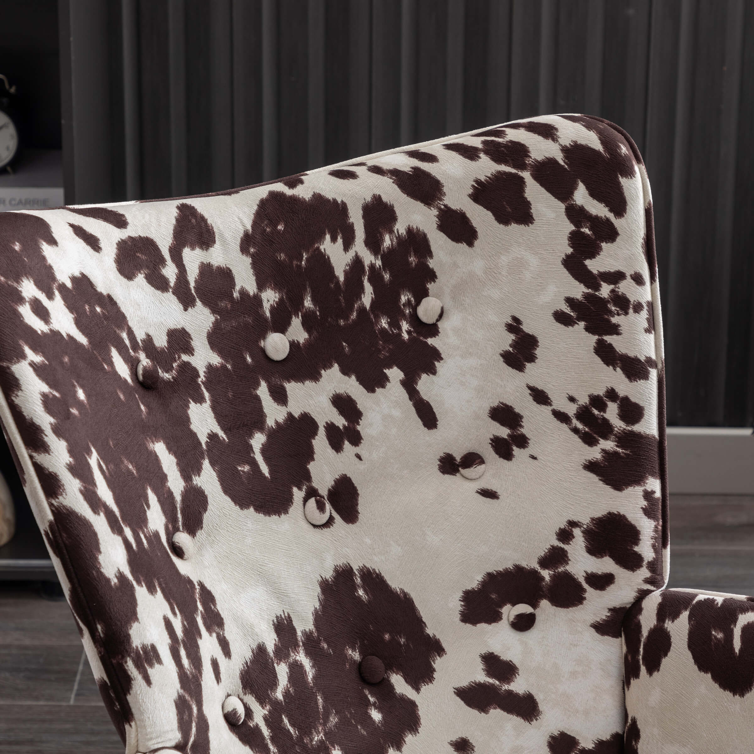 Tufted Wingback Accent Rocking Chair 1 PCS - 8901RC - Image 5