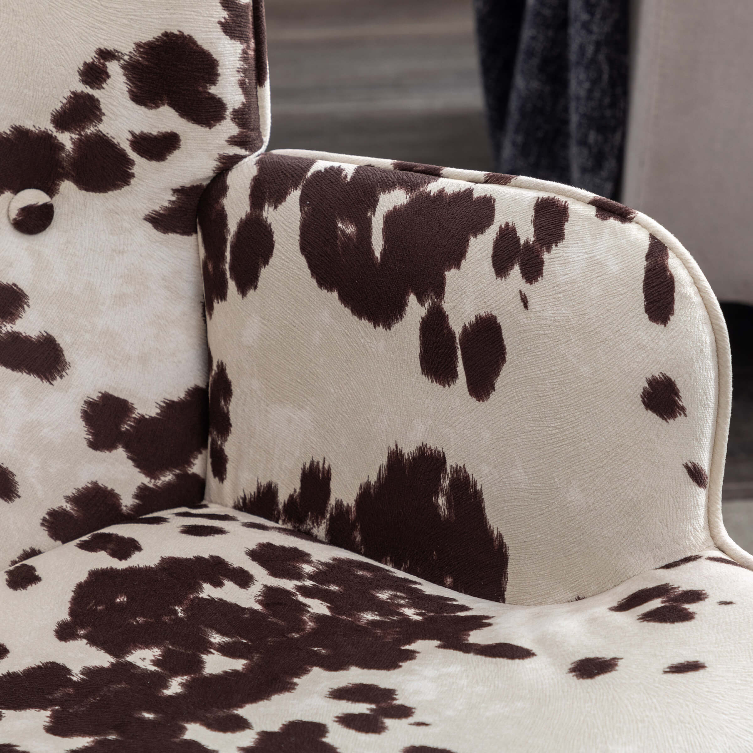 Tufted Wingback Accent Rocking Chair 1 PCS - 8901RC - Image 7