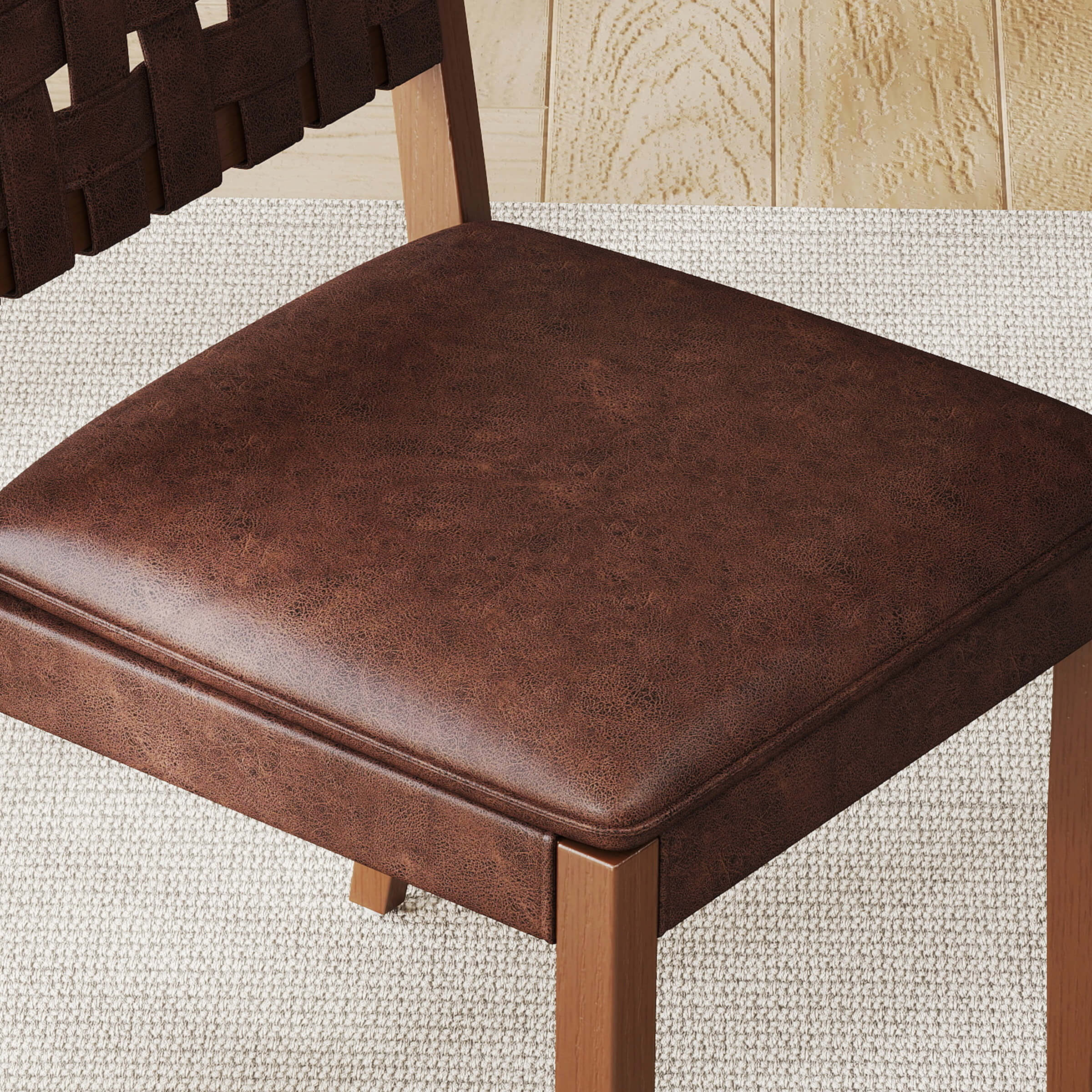 Woven Rattan Dining Chairs Set of 2 - 5080DC - Image 13
