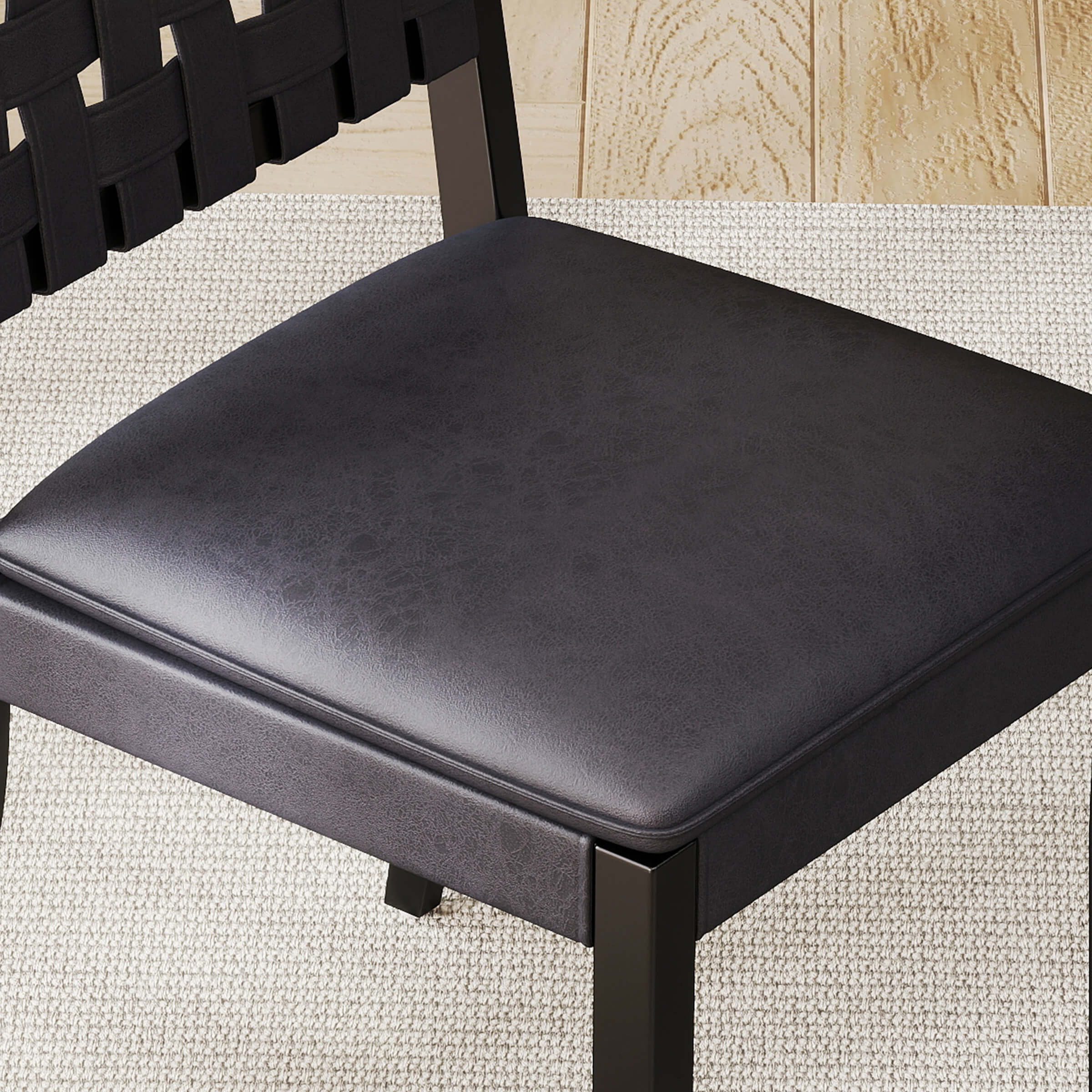 Woven Rattan Dining Chairs Set of 2 - 5080DC - Image 5