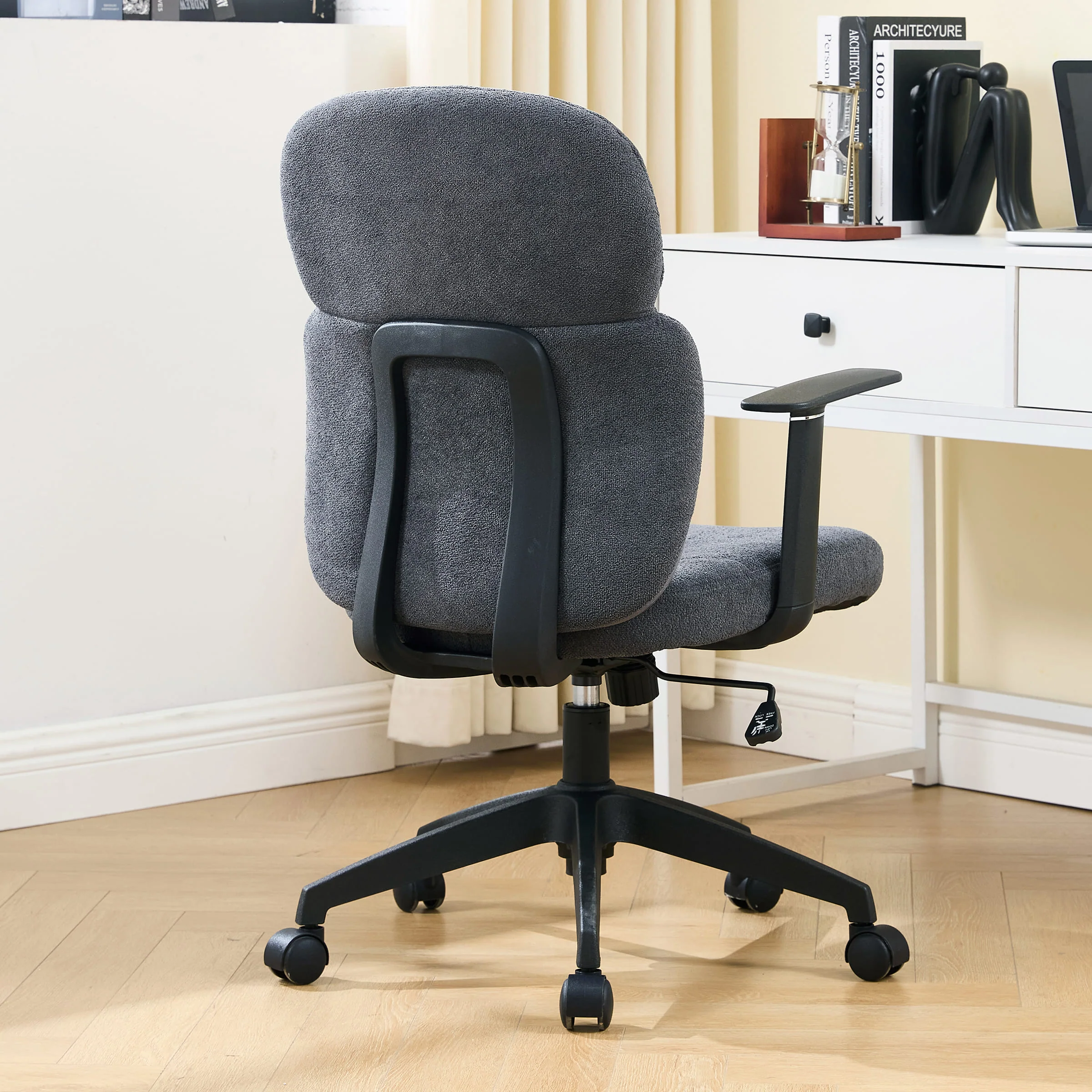 Adjustable Rolling Desk Chair with Armrest - X259OC - Image 12