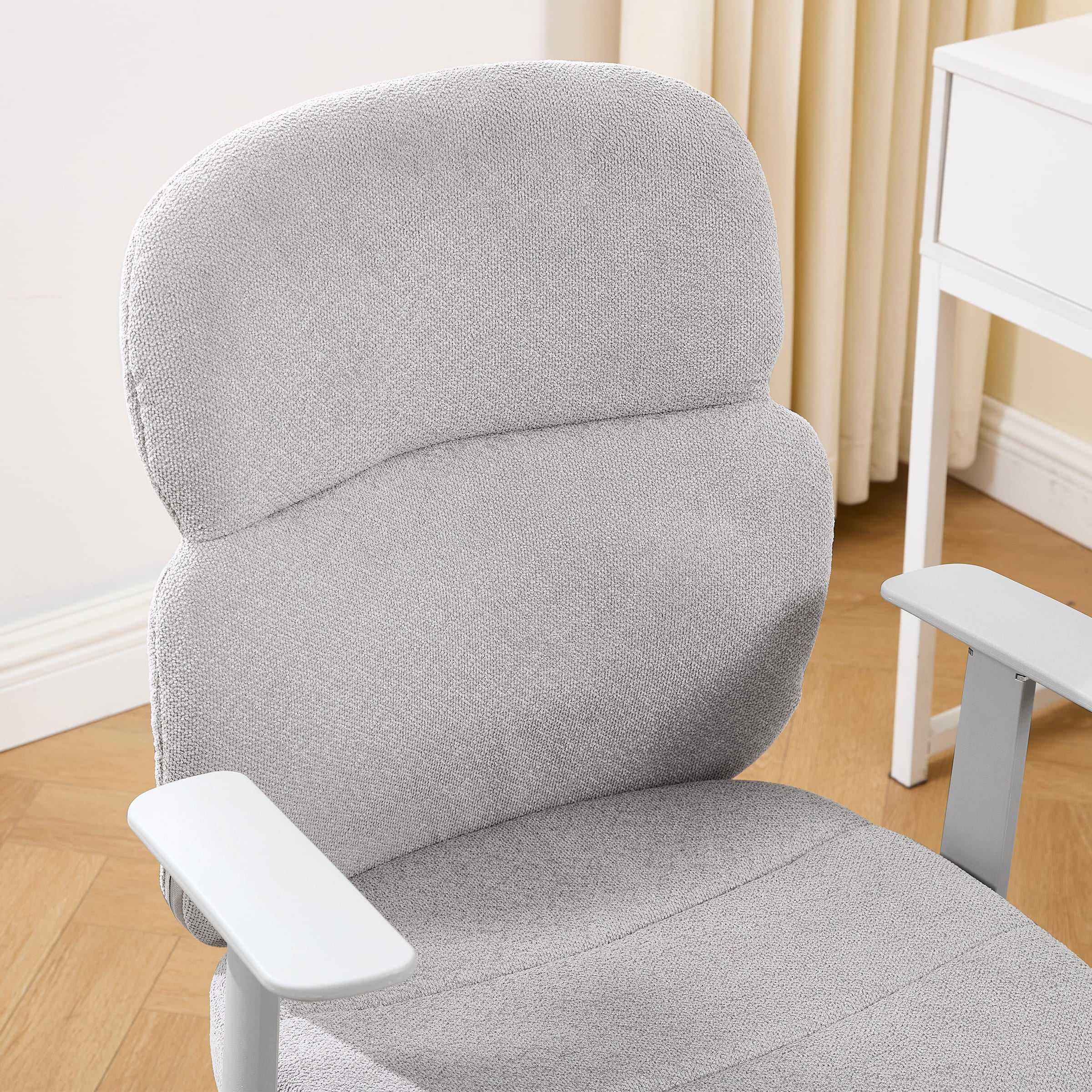 Adjustable Rolling Desk Chair with Armrest - X259OC - Image 5