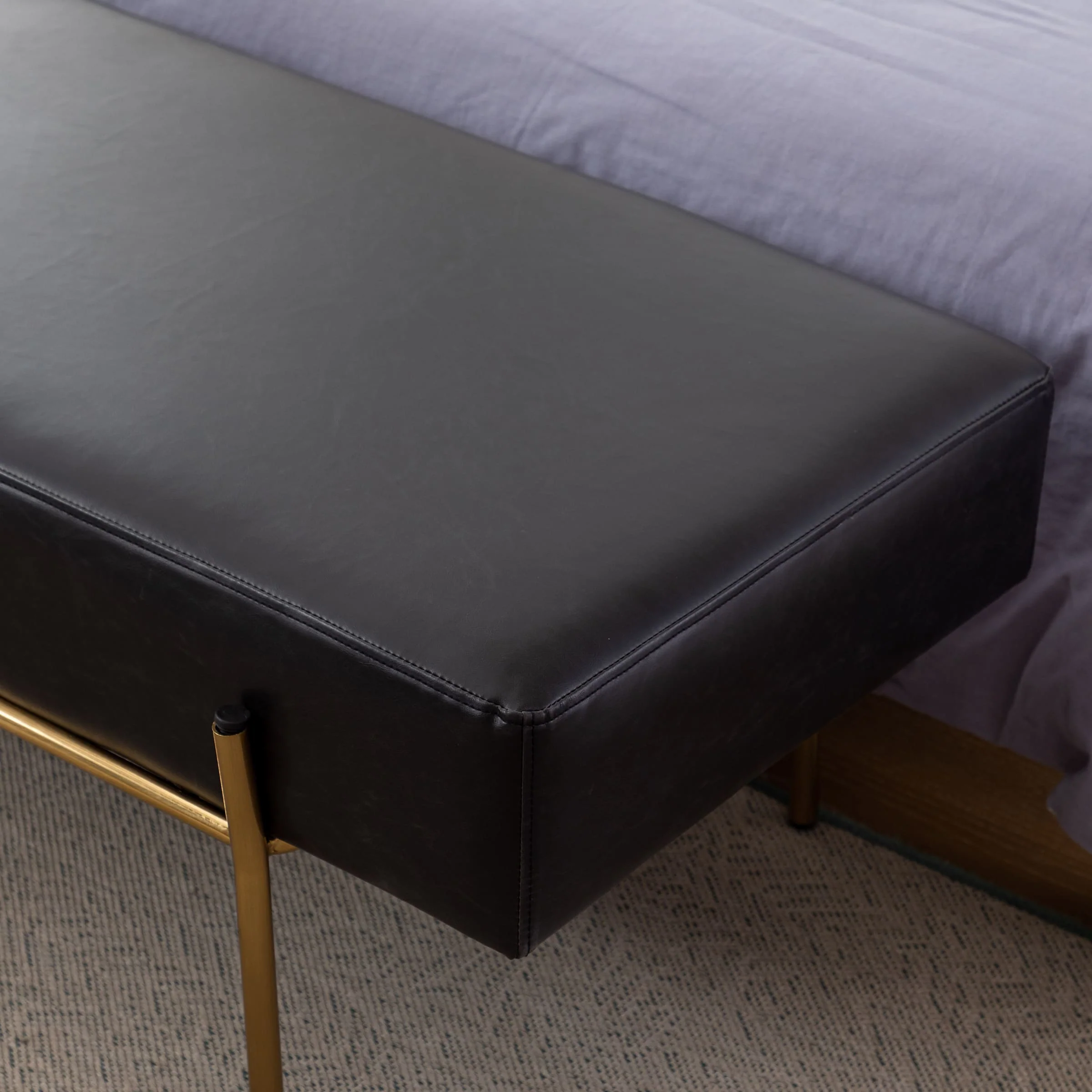 55"W Golden Legs End of Bed Bench - 8256DB - Image 13