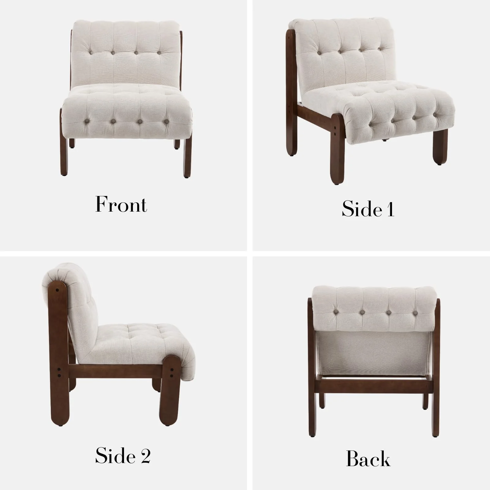 Living Room Armless Accent Chair - 30032AC - Image 17