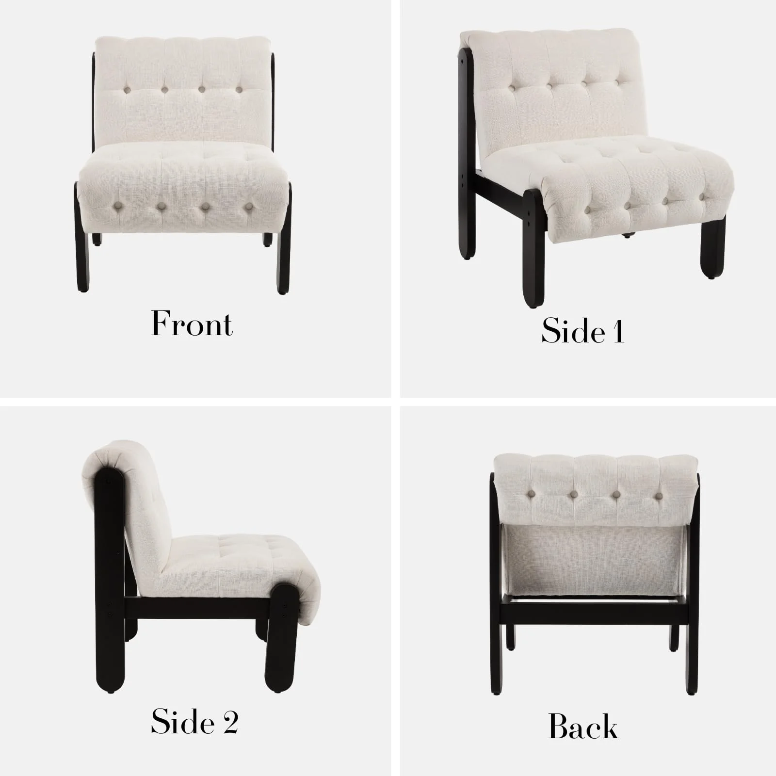 Living Room Armless Accent Chair - 30032AC - Image 26