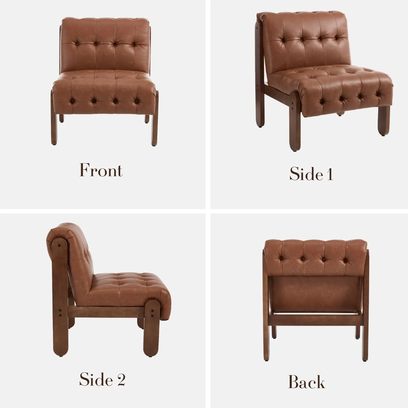 Living Room Armless Accent Chair - 30032AC - Image 8