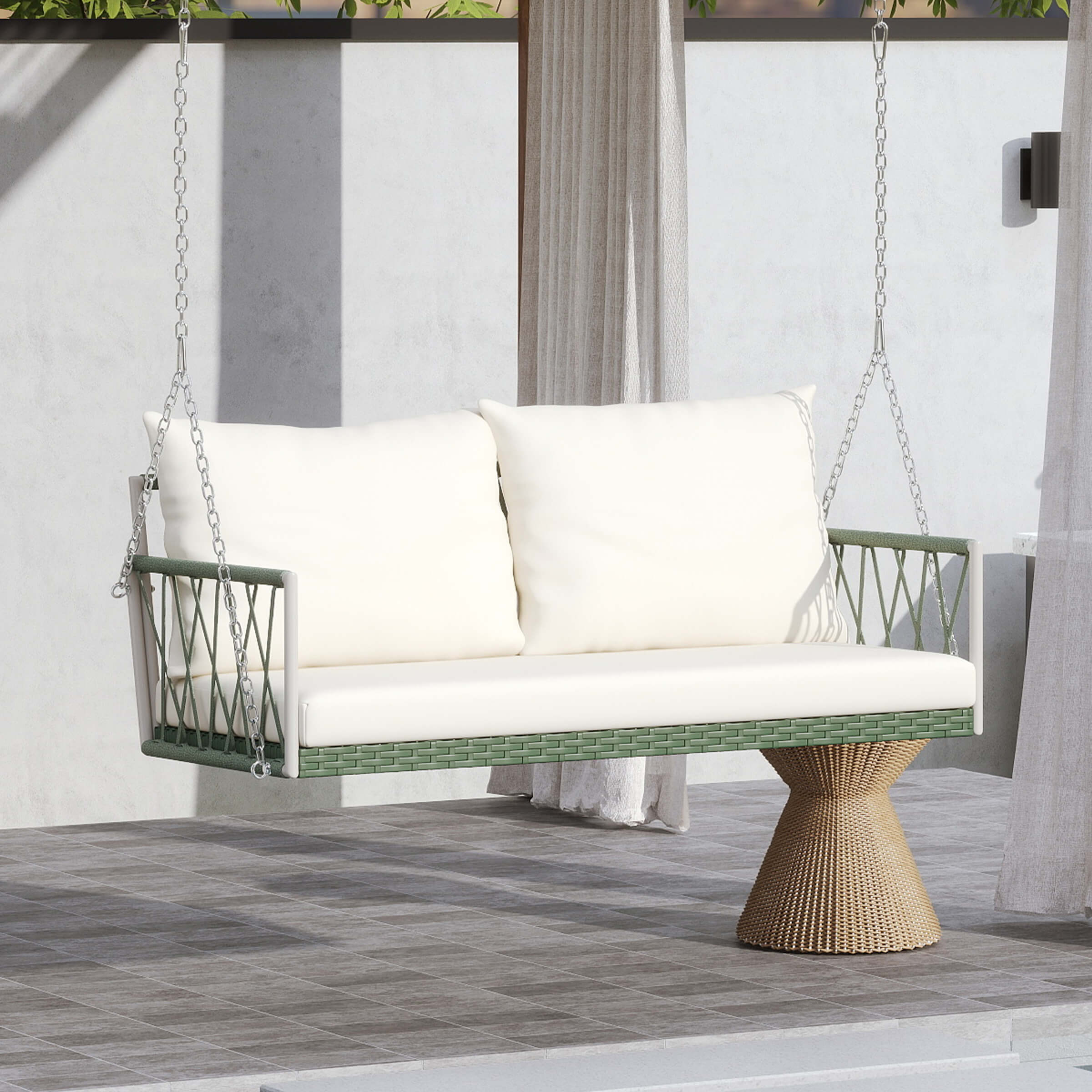 2 Person Modern Patio Hanging Swing - 20702HS - Image 12