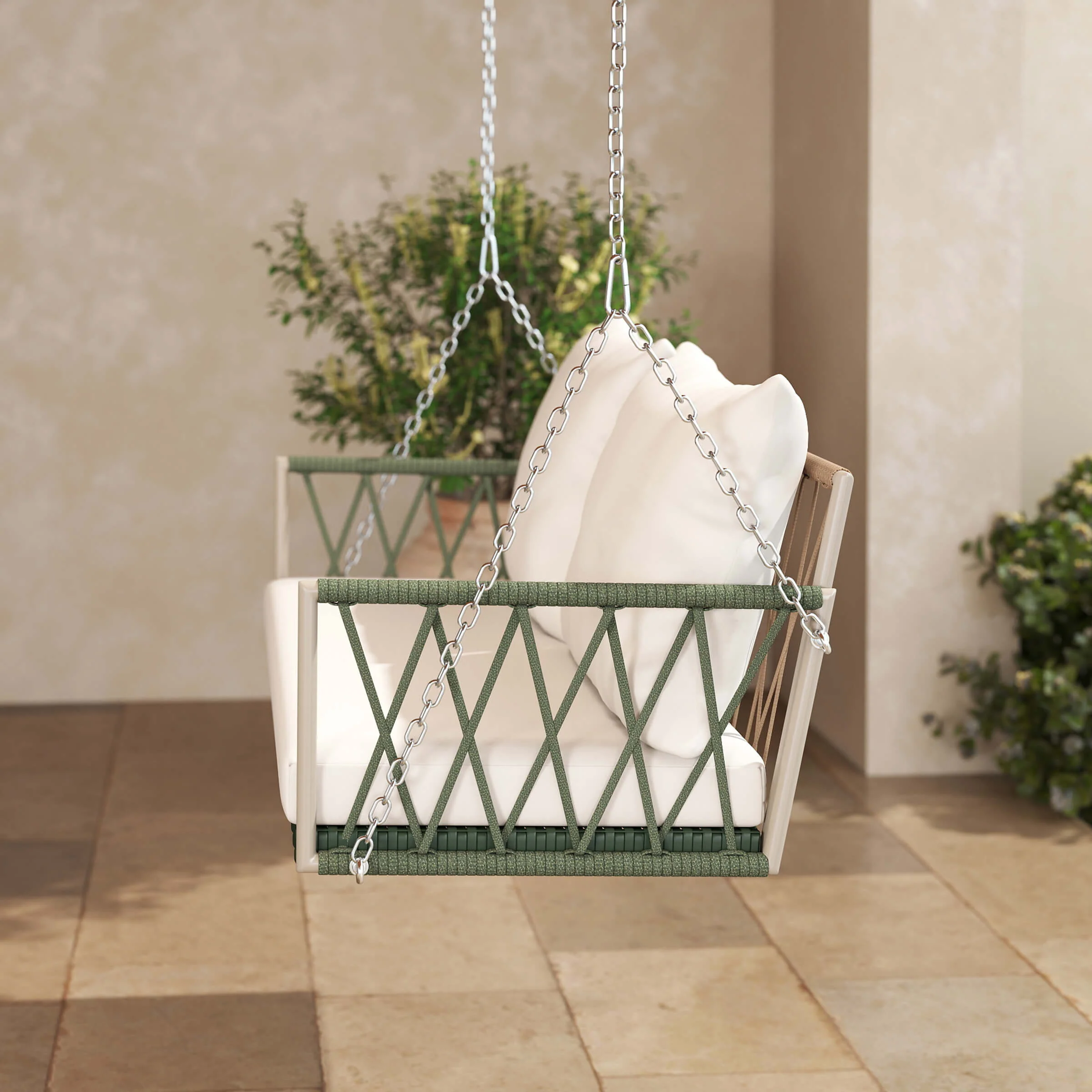 2 Person Modern Patio Hanging Swing - 20702HS - Image 15