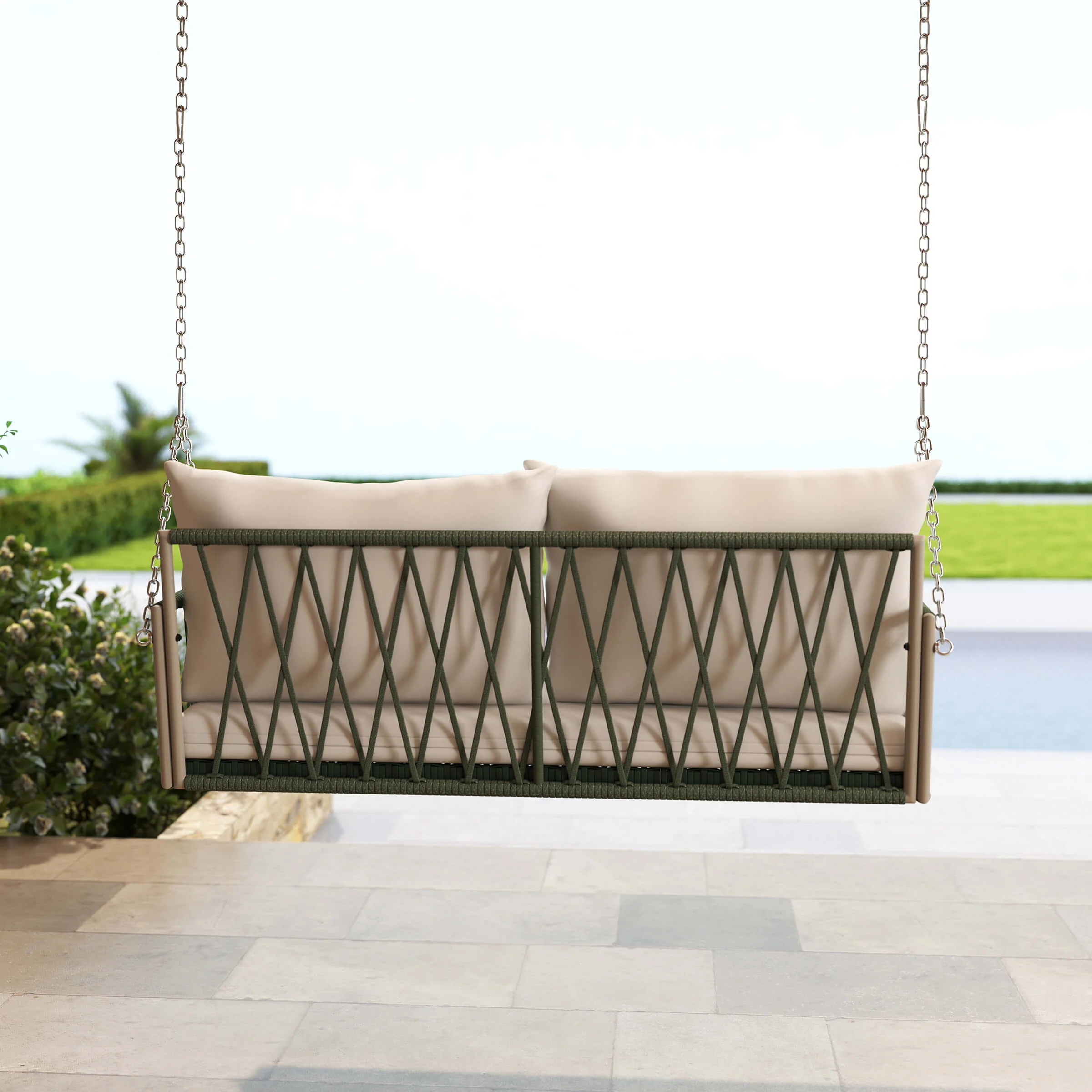 2 Person Modern Patio Hanging Swing - 20702HS - Image 16