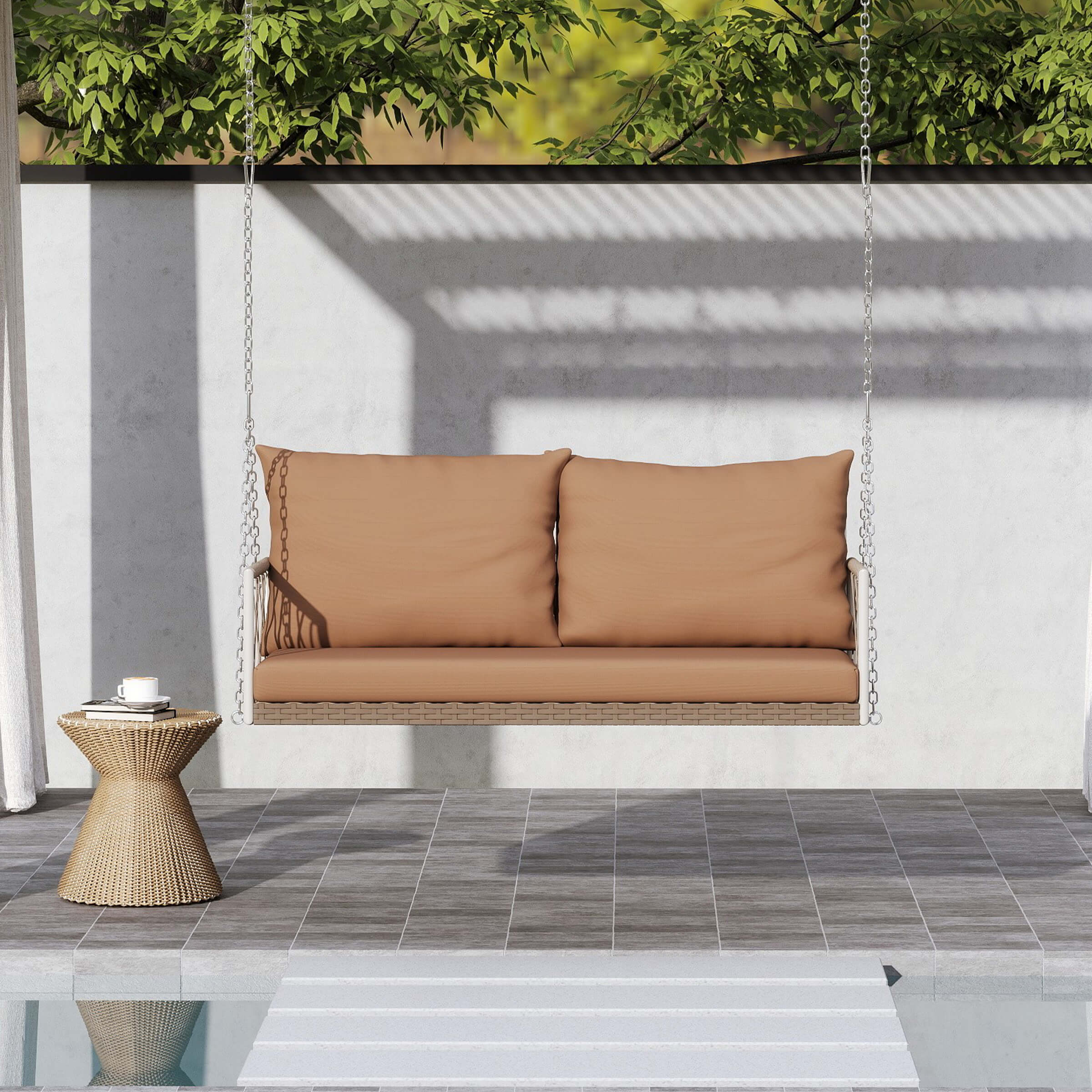 2 Person Modern Patio Hanging Swing - 20702HS - Image 3