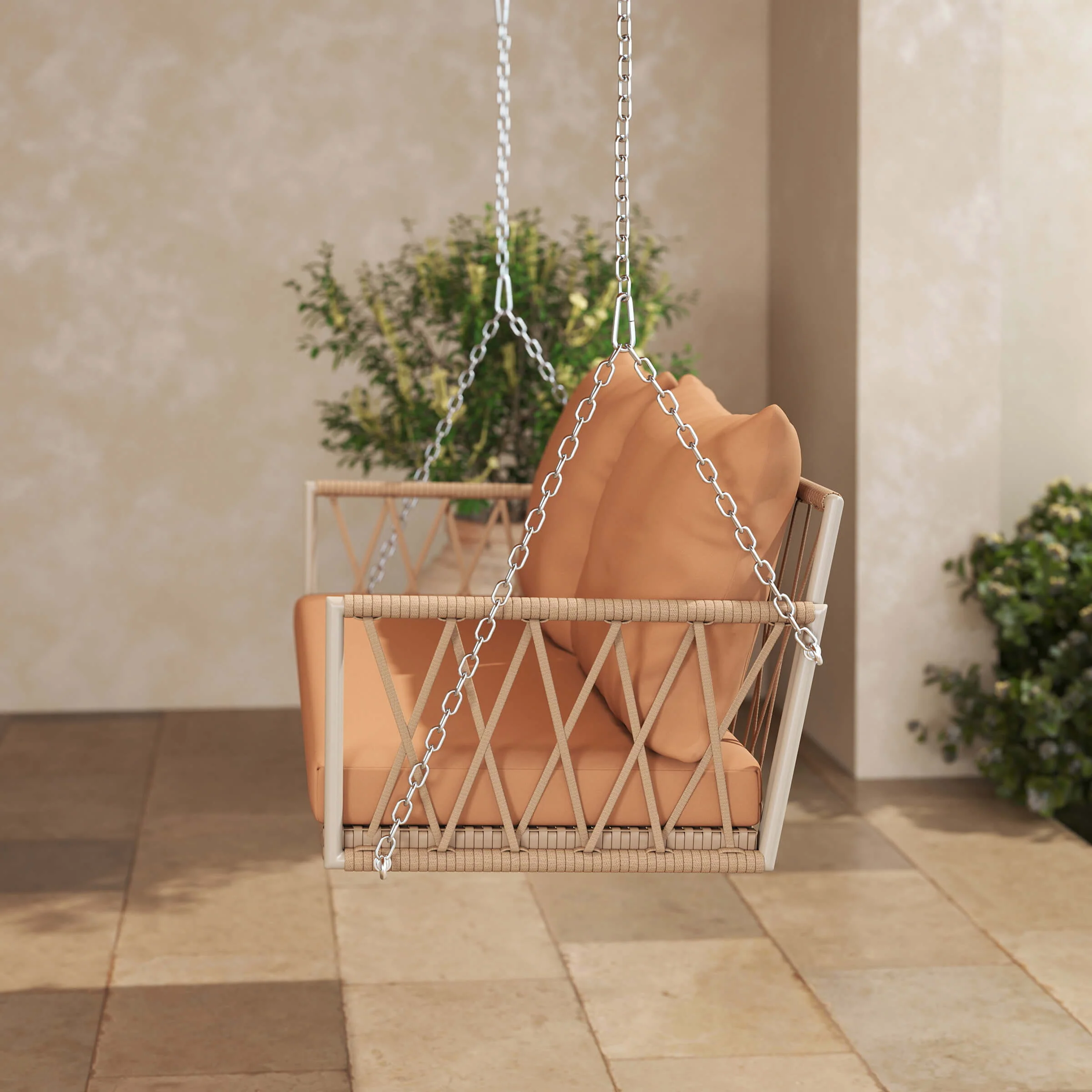 2 Person Modern Patio Hanging Swing - 20702HS - Image 4