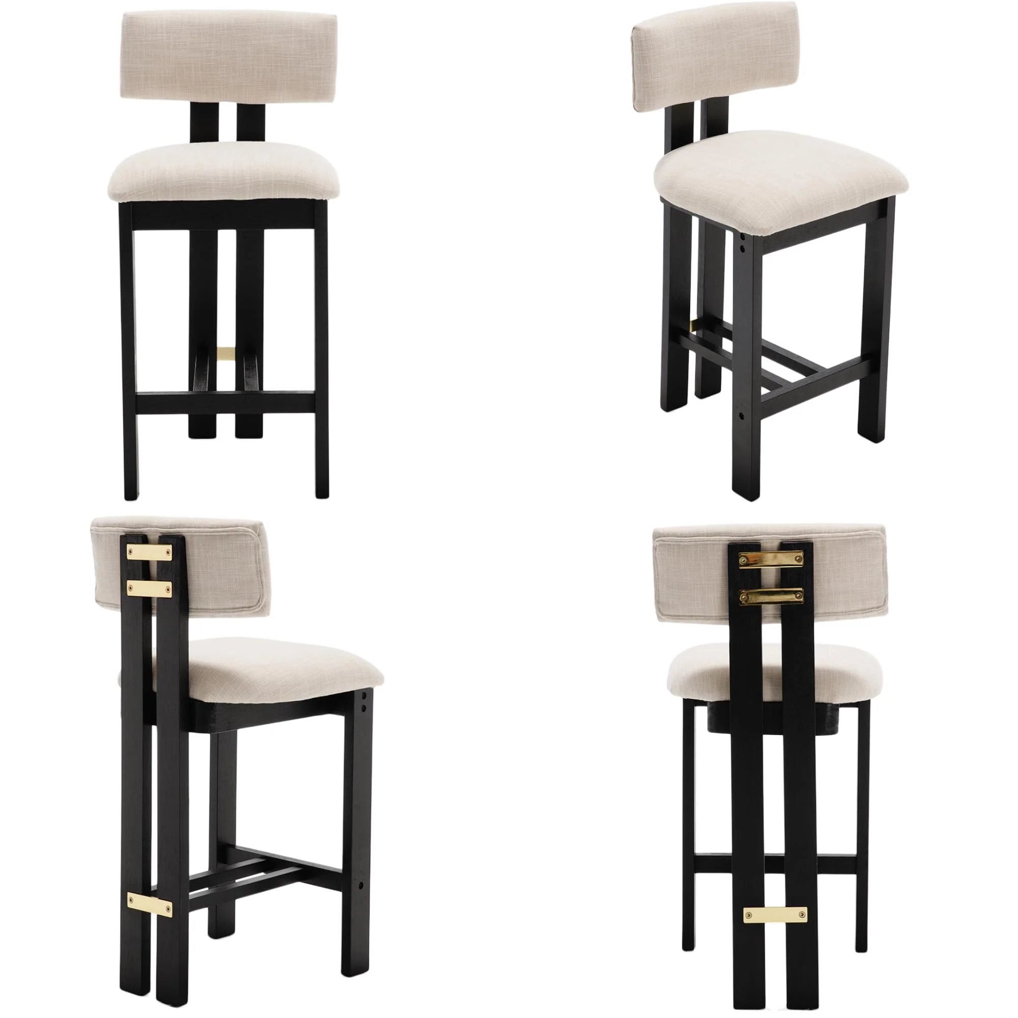 26”H Wood Legs Counter Stools Set of 2 - 5829CS - Image 17