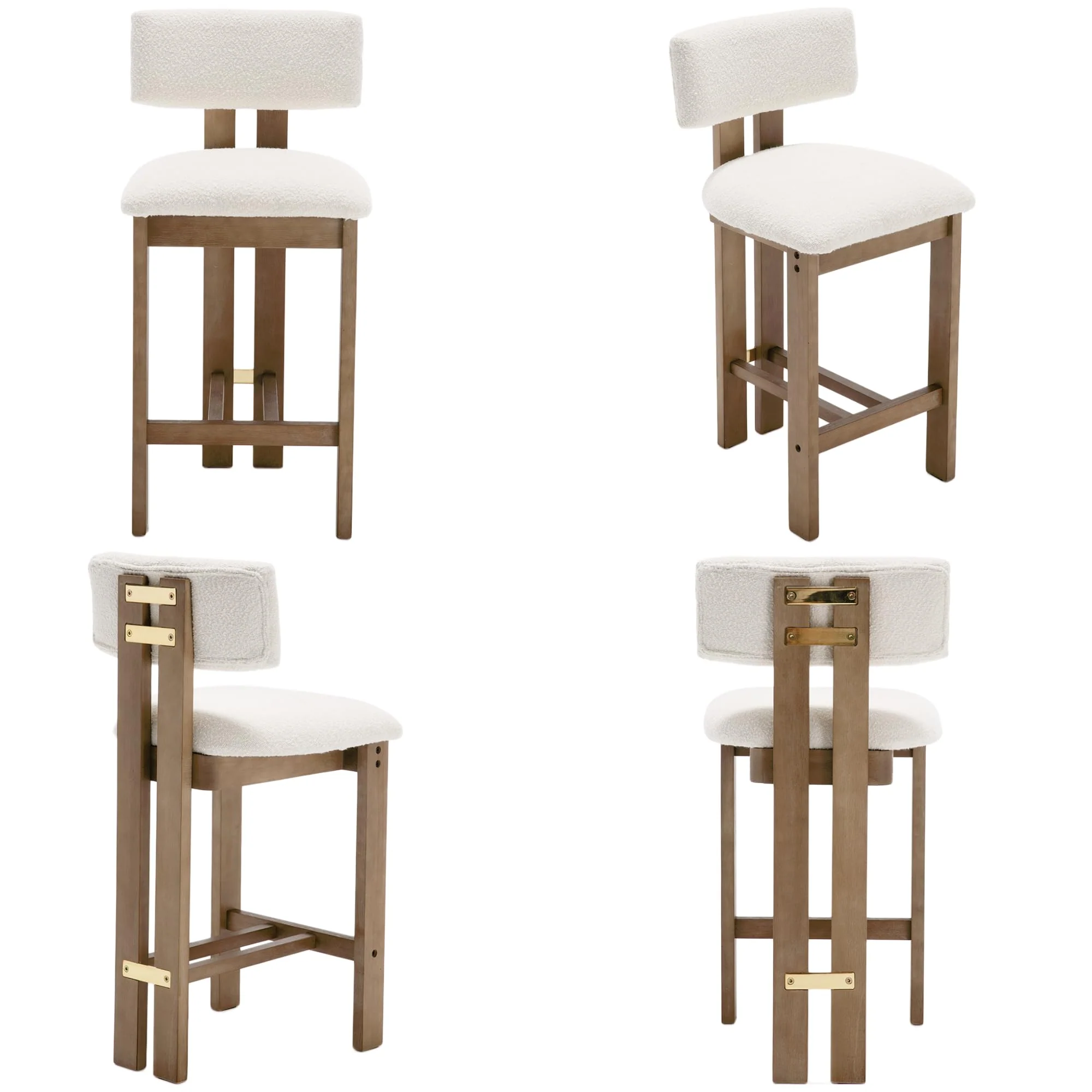 26”H Wood Legs Counter Stools Set of 2 - 5829CS - Image 25