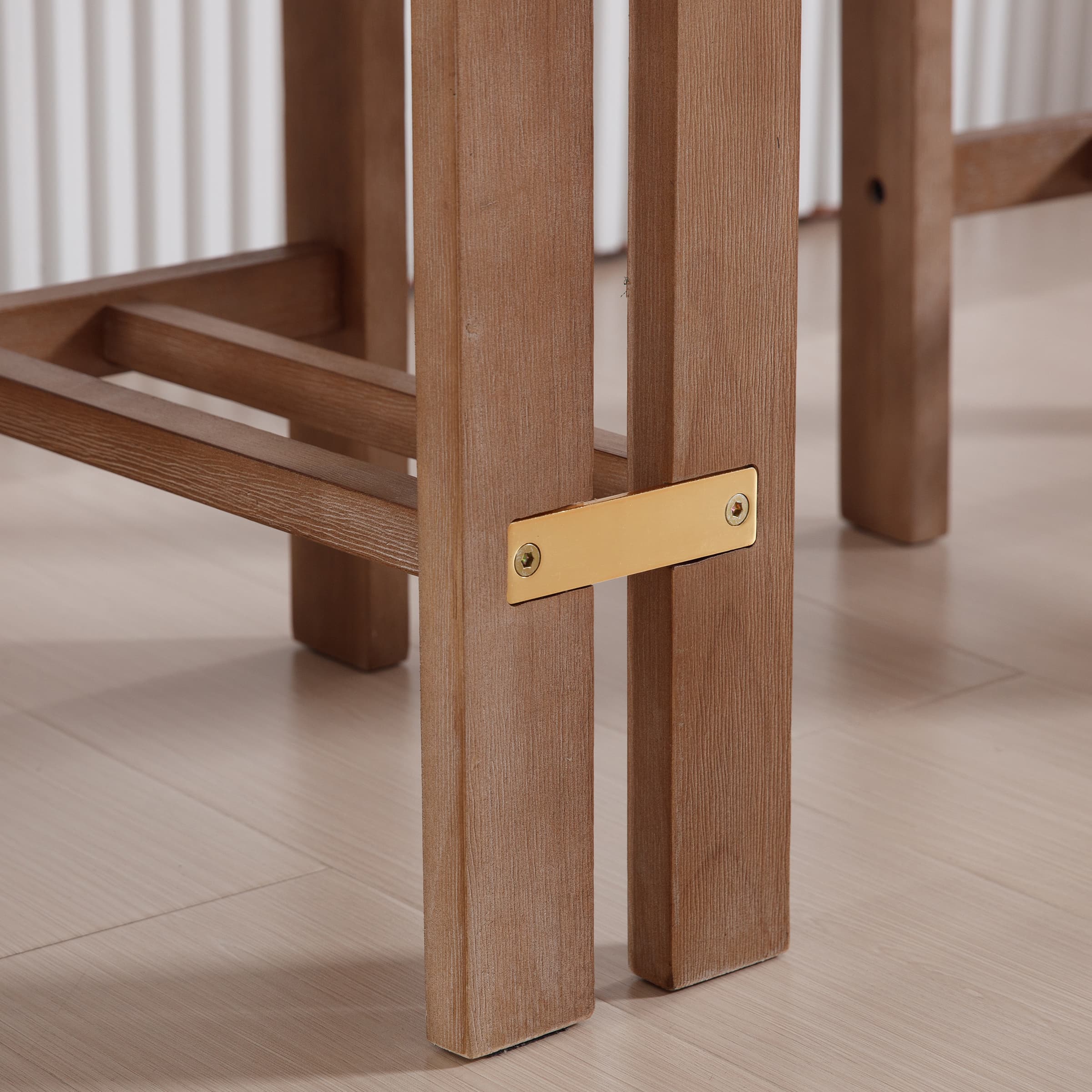 26”H Wood Legs Counter Stools Set of 2 - 5829CS - Image 8