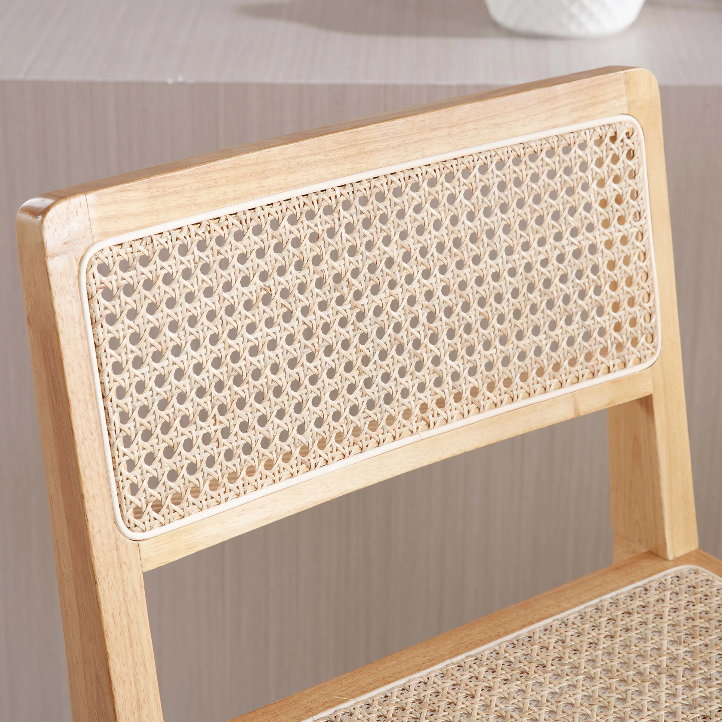 26"H Rattan Back Wood Counte Stools Set of 2 - 5760CS - Image 12