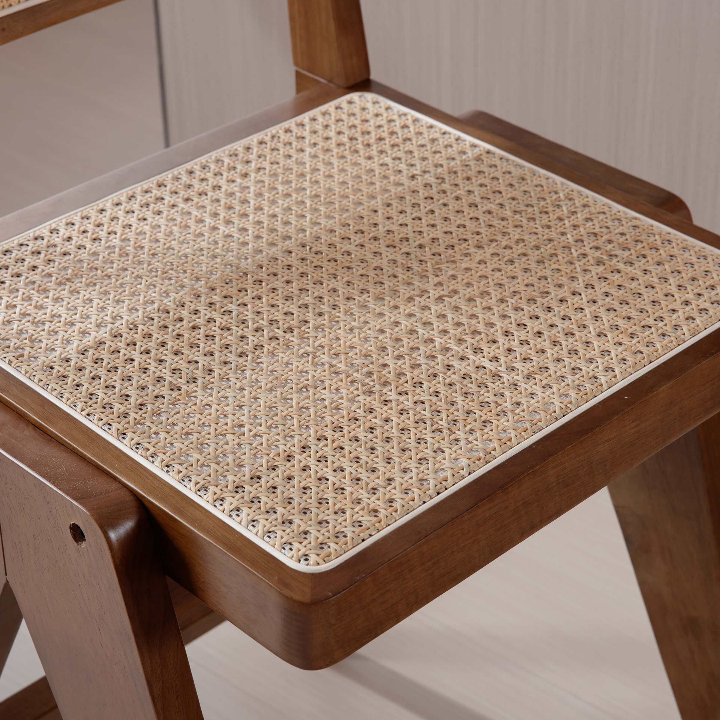 26"H Rattan Back Wood Counte Stools Set of 2 - 5760CS - Image 5