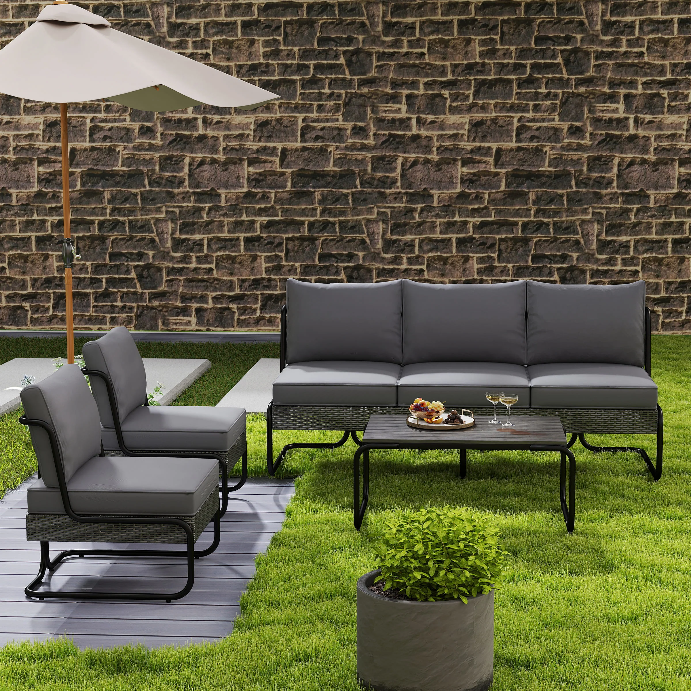 4 Piece Patio Furniture Set - 24006SE - Image 9