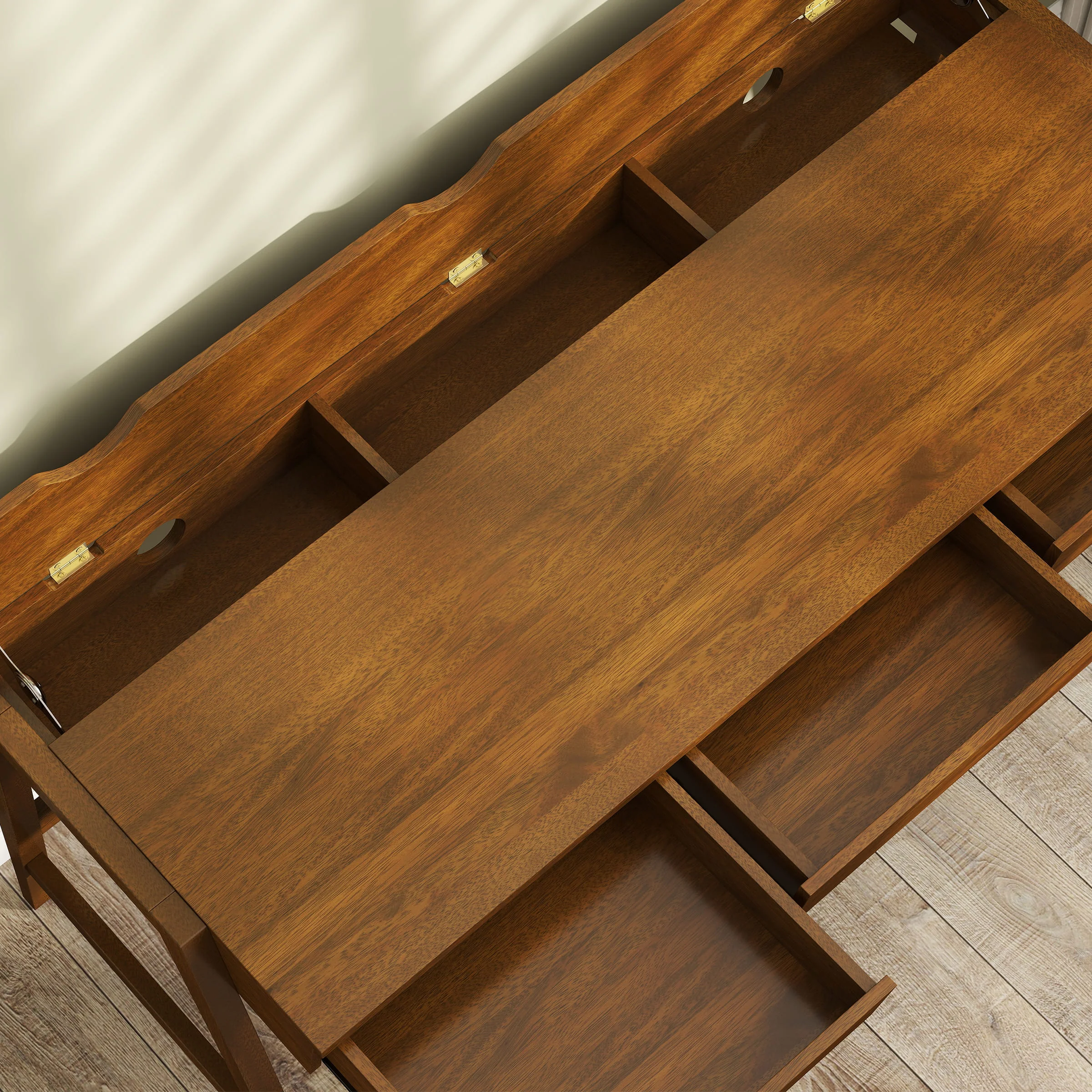 59"L Wooden Writing Desk with 3 Drawers - 00006DK - Image 6