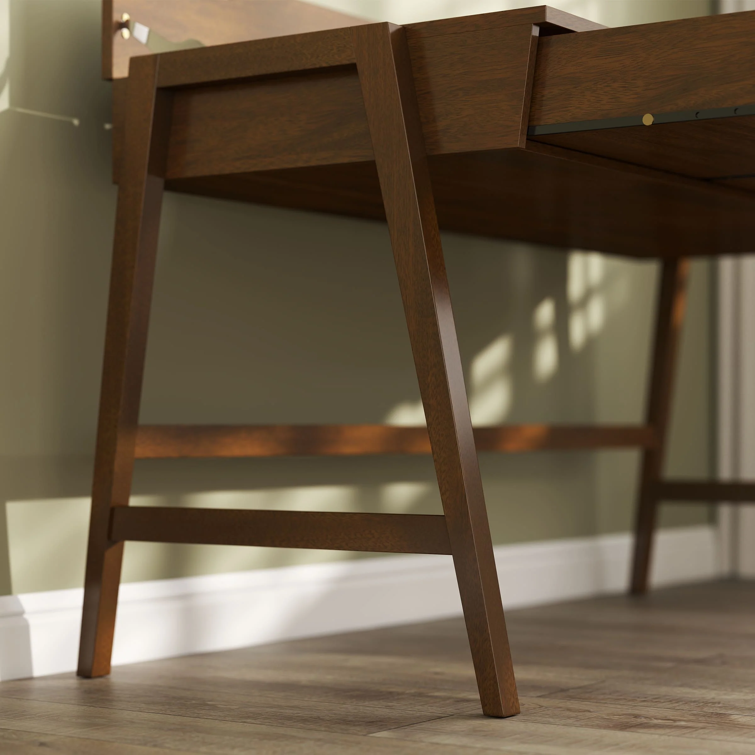 59"L Wooden Writing Desk with 3 Drawers - 00006DK - Image 7