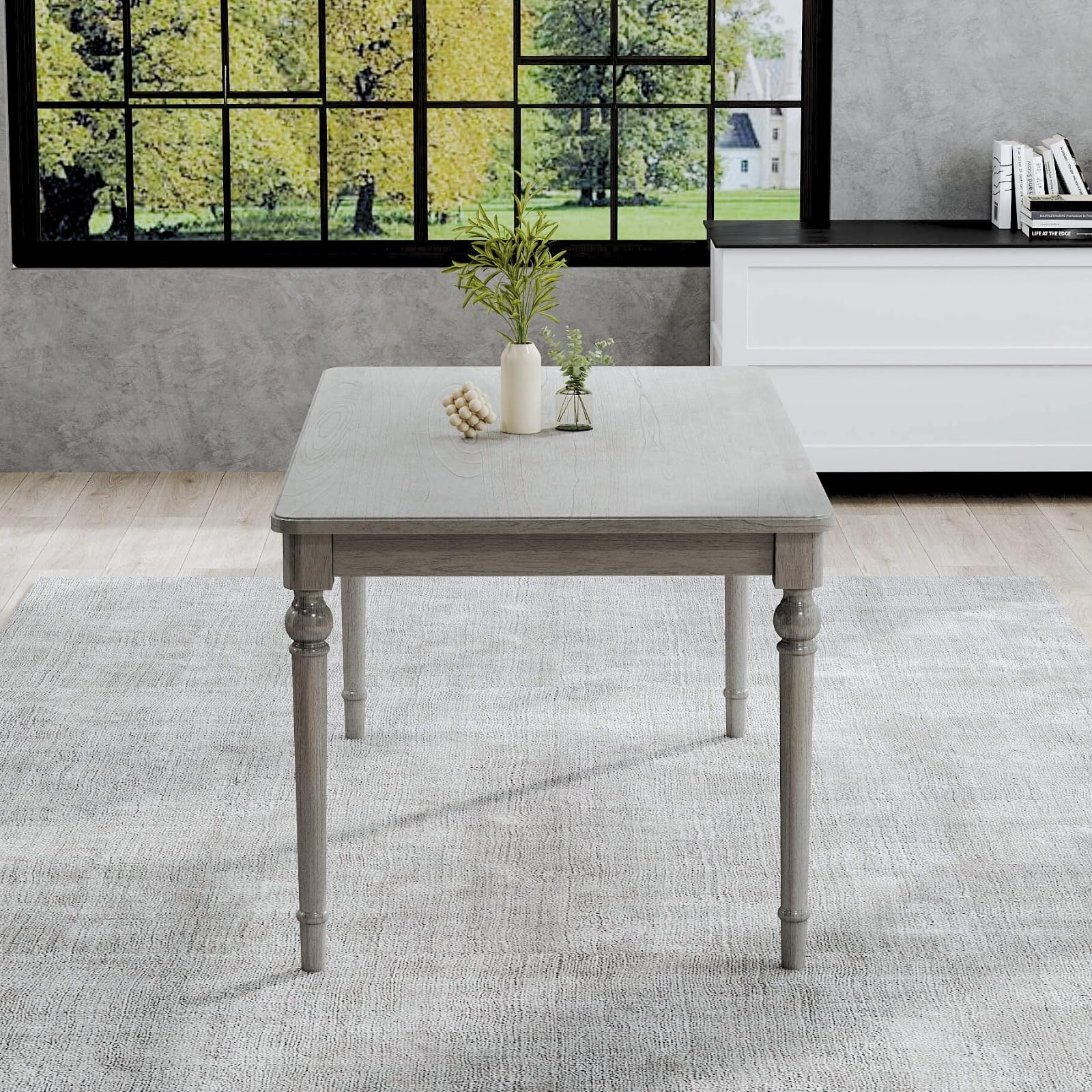 63"W Rustic Solid Wood Dining Table - 3204DT - Image 3