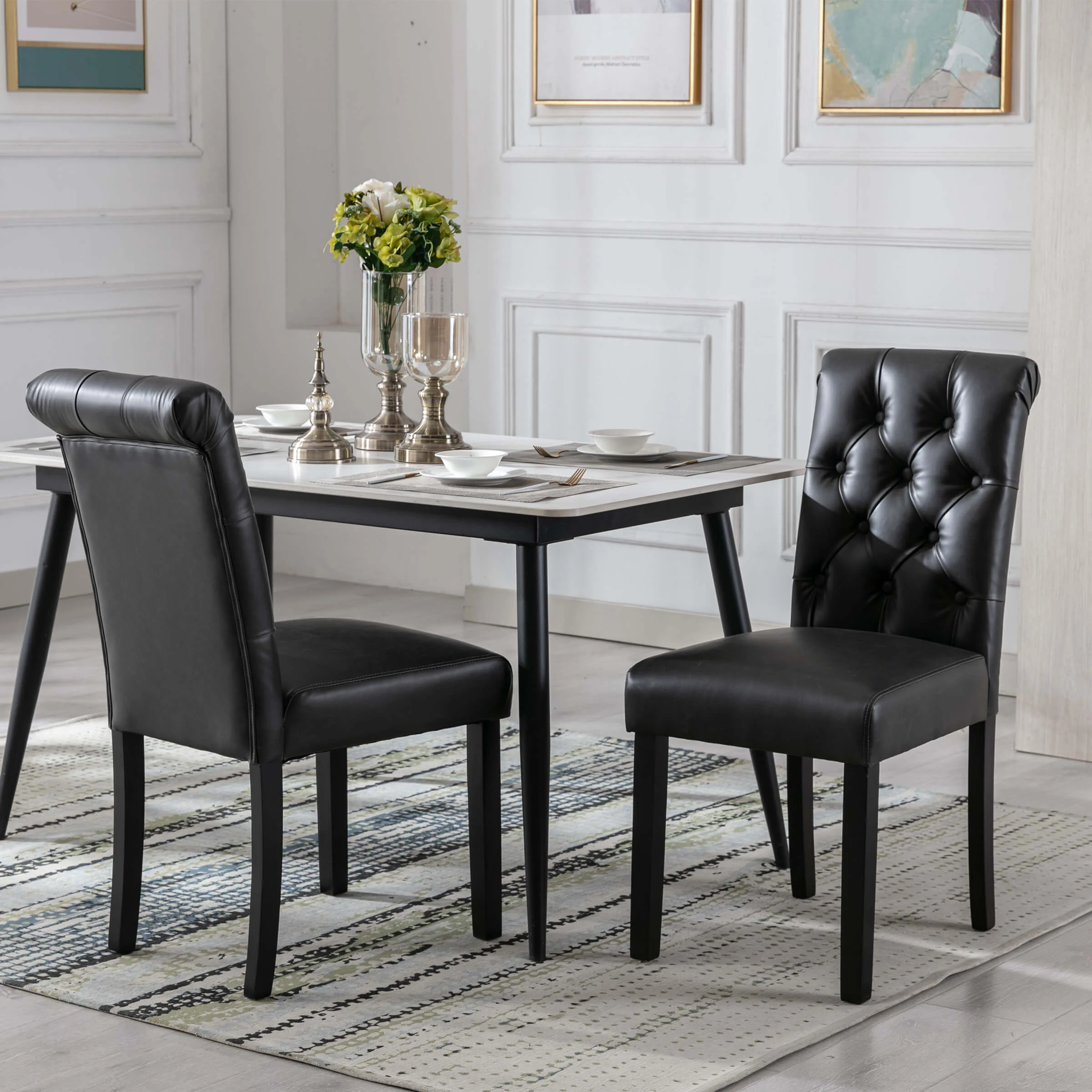 Armless Dining Chairs Set of 2 - 7076DC - Image 10