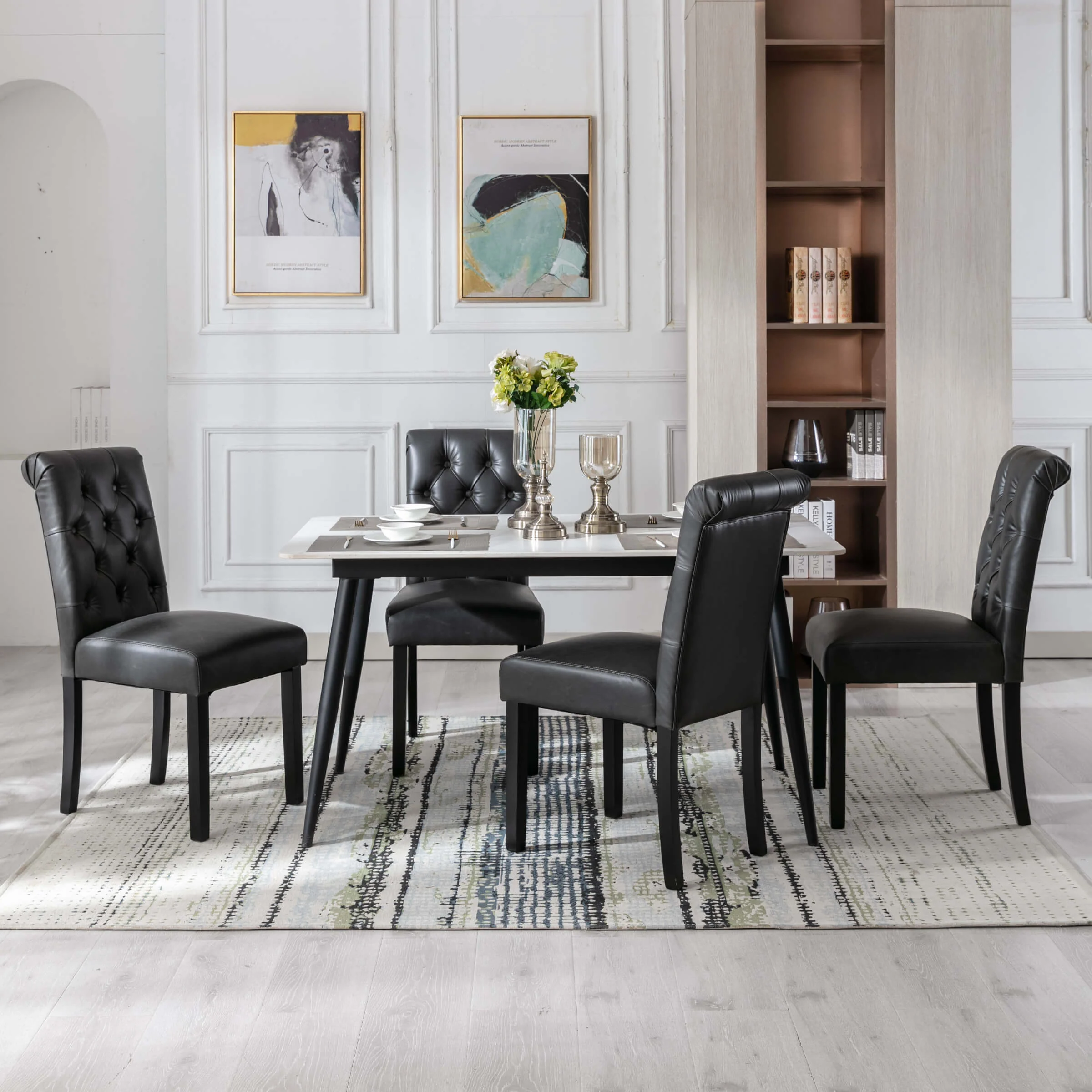 Armless Dining Chairs Set of 2 - 7076DC - Image 11