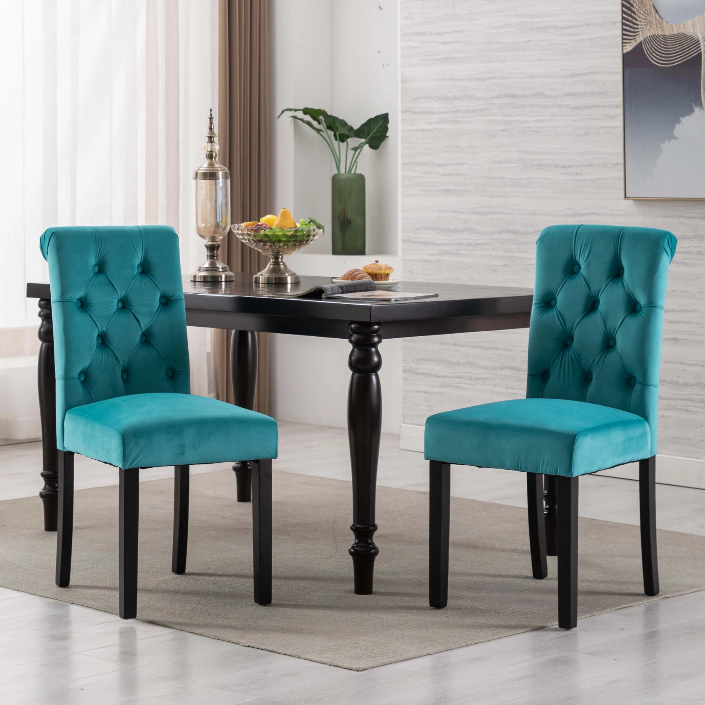 Armless Dining Chairs Set of 2 - 7076DC - Image 15