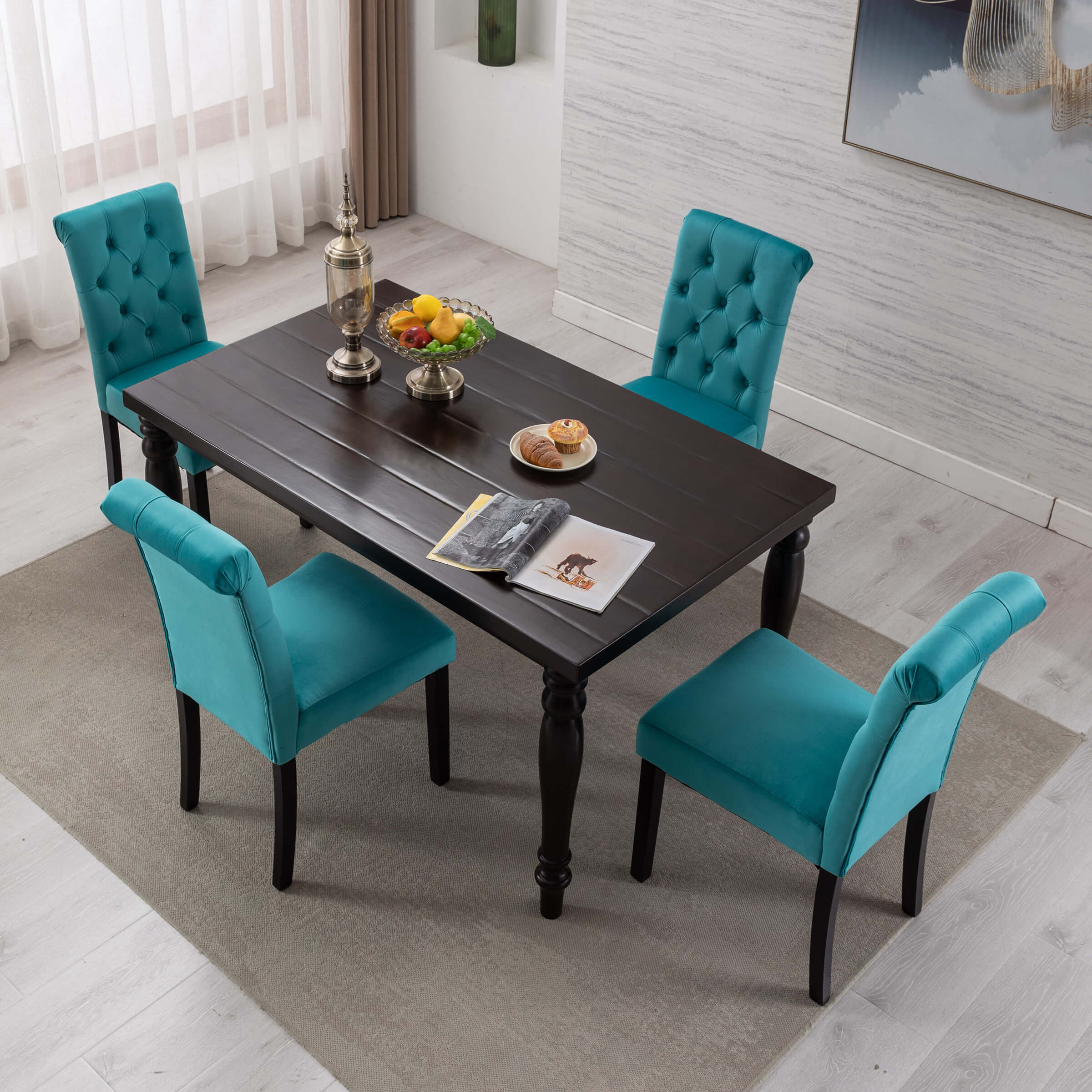 Armless Dining Chairs Set of 2 - 7076DC - Image 17