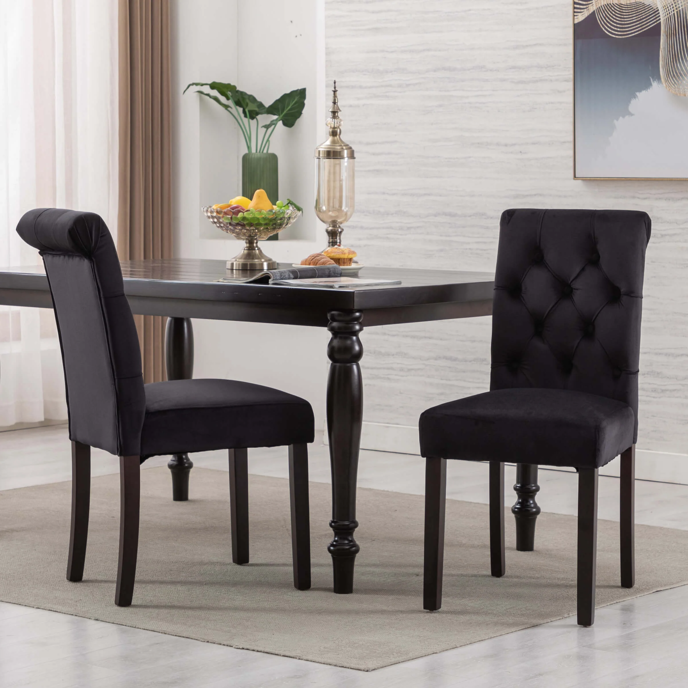 Armless Dining Chairs Set of 2 - 7076DC - Image 2