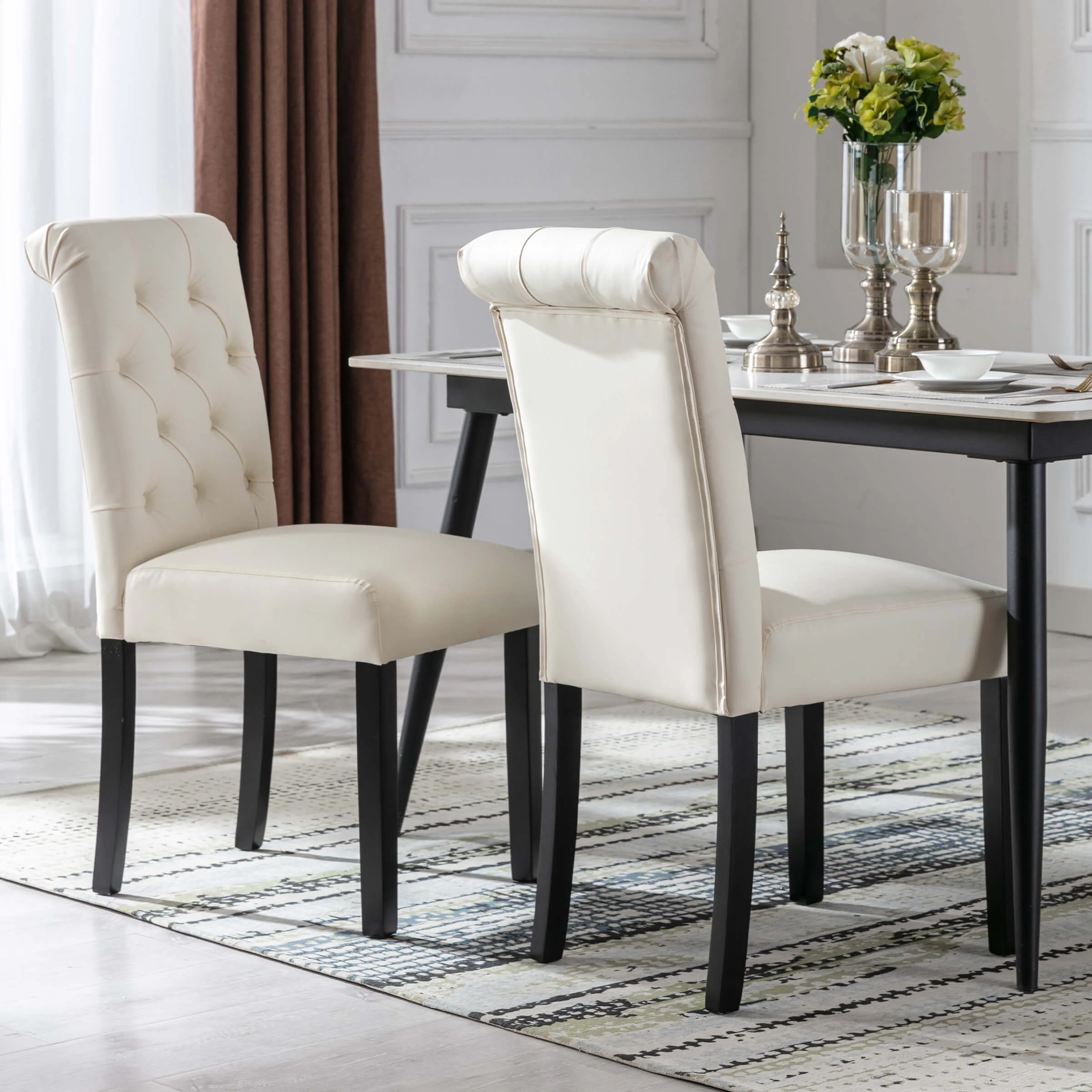 Armless Dining Chairs Set of 2 - 7076DC - Image 24