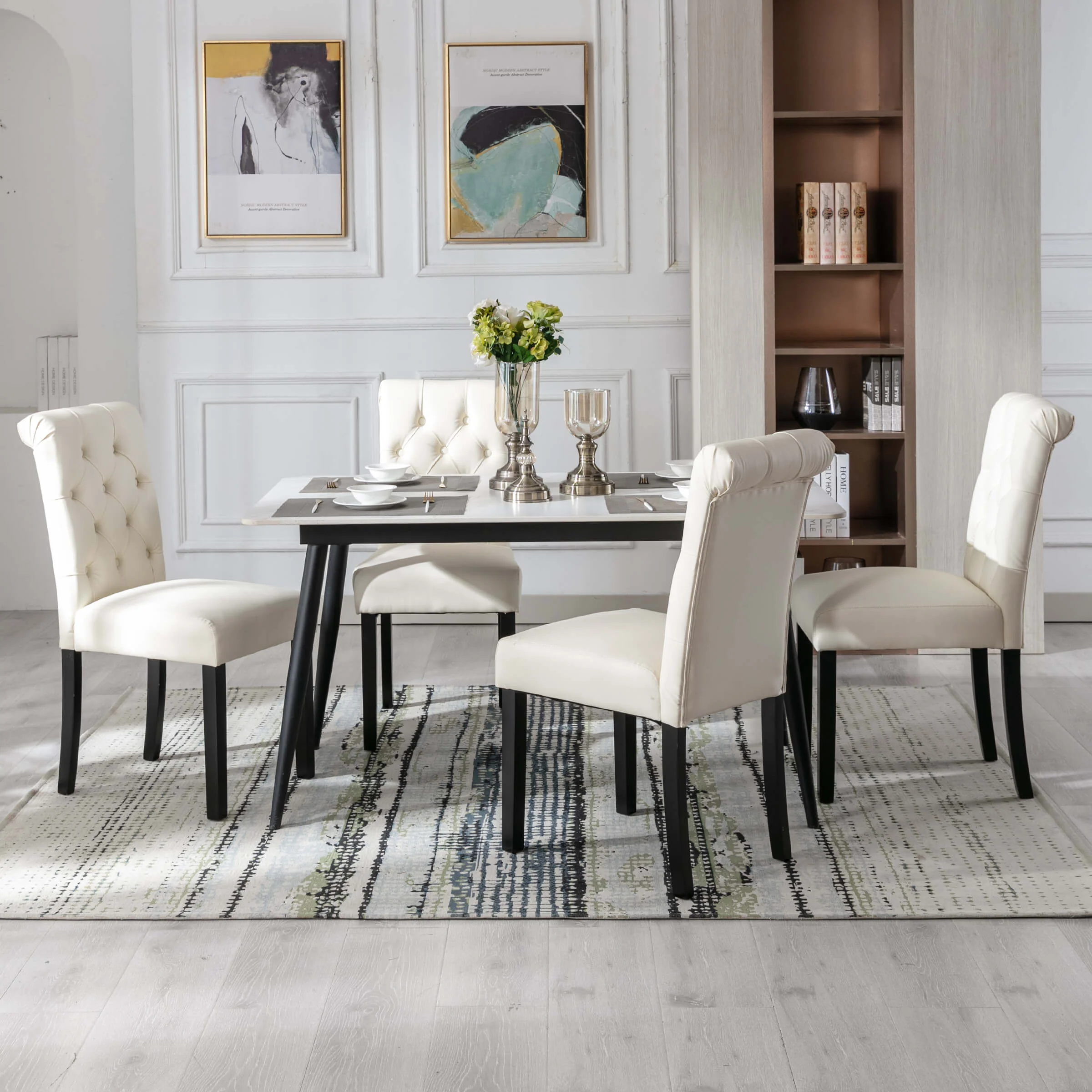 Armless Dining Chairs Set of 2 - 7076DC - Image 25