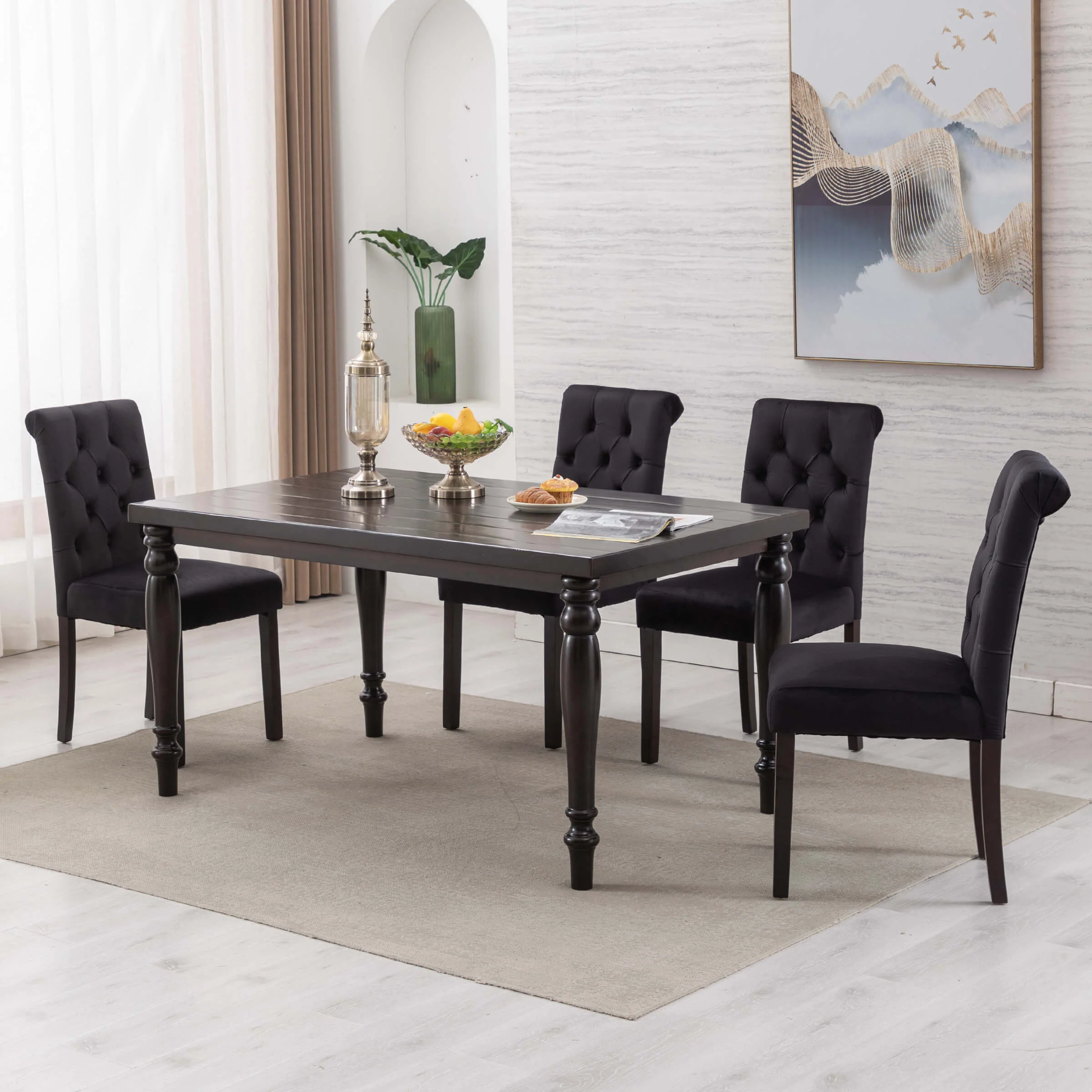 Armless Dining Chairs Set of 2 - 7076DC - Image 3