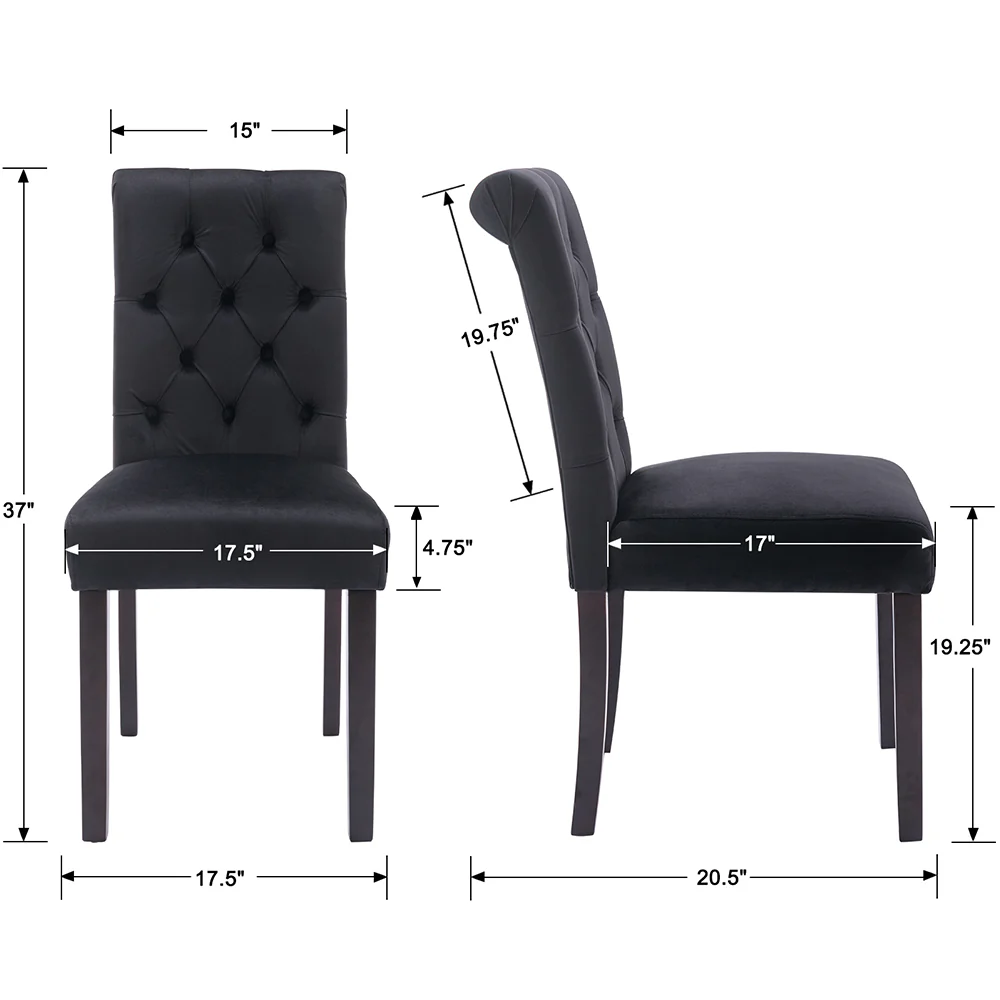 Armless Dining Chairs Set of 2 - 7076DC - Image 8