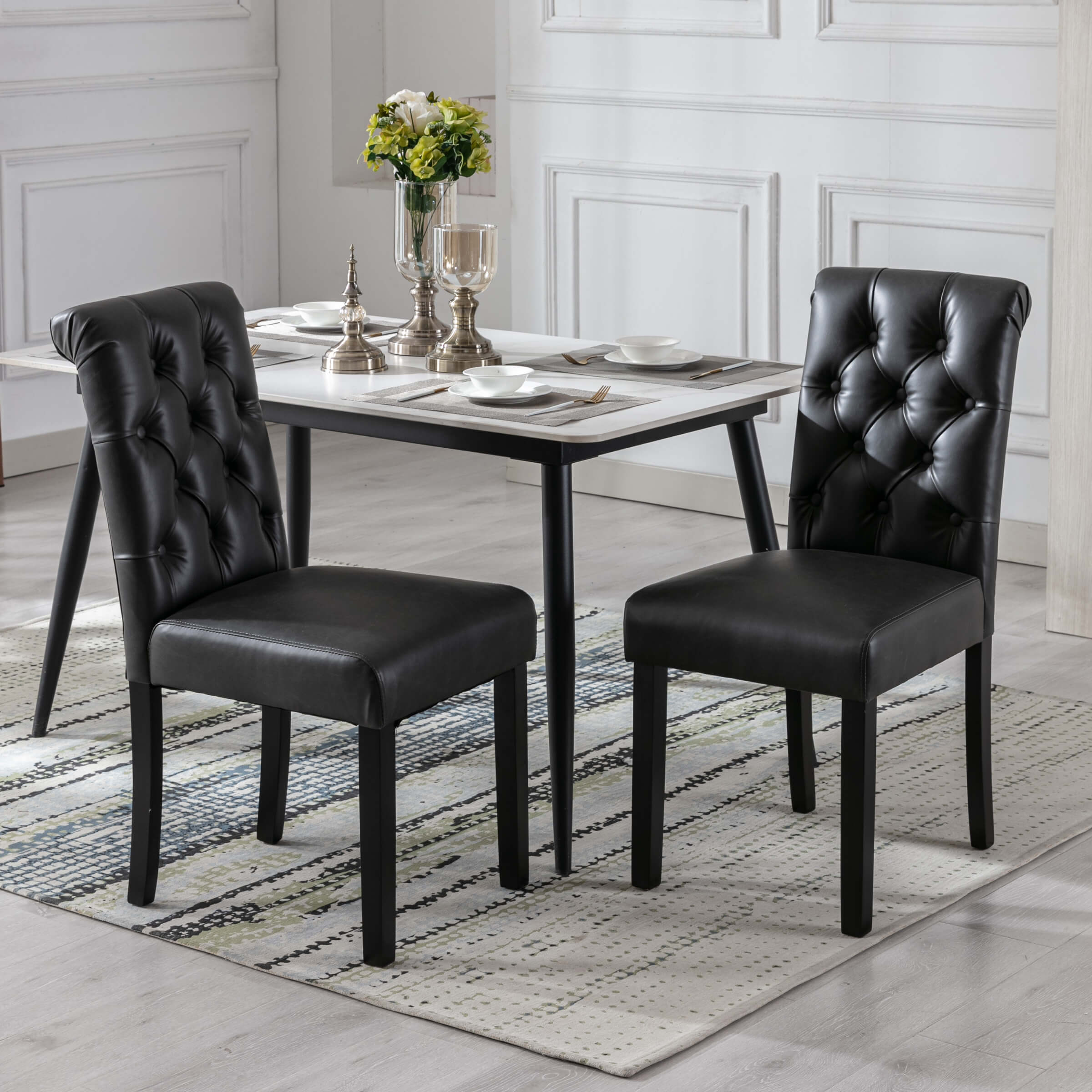 Armless Dining Chairs Set of 2 - 7076DC - Image 9