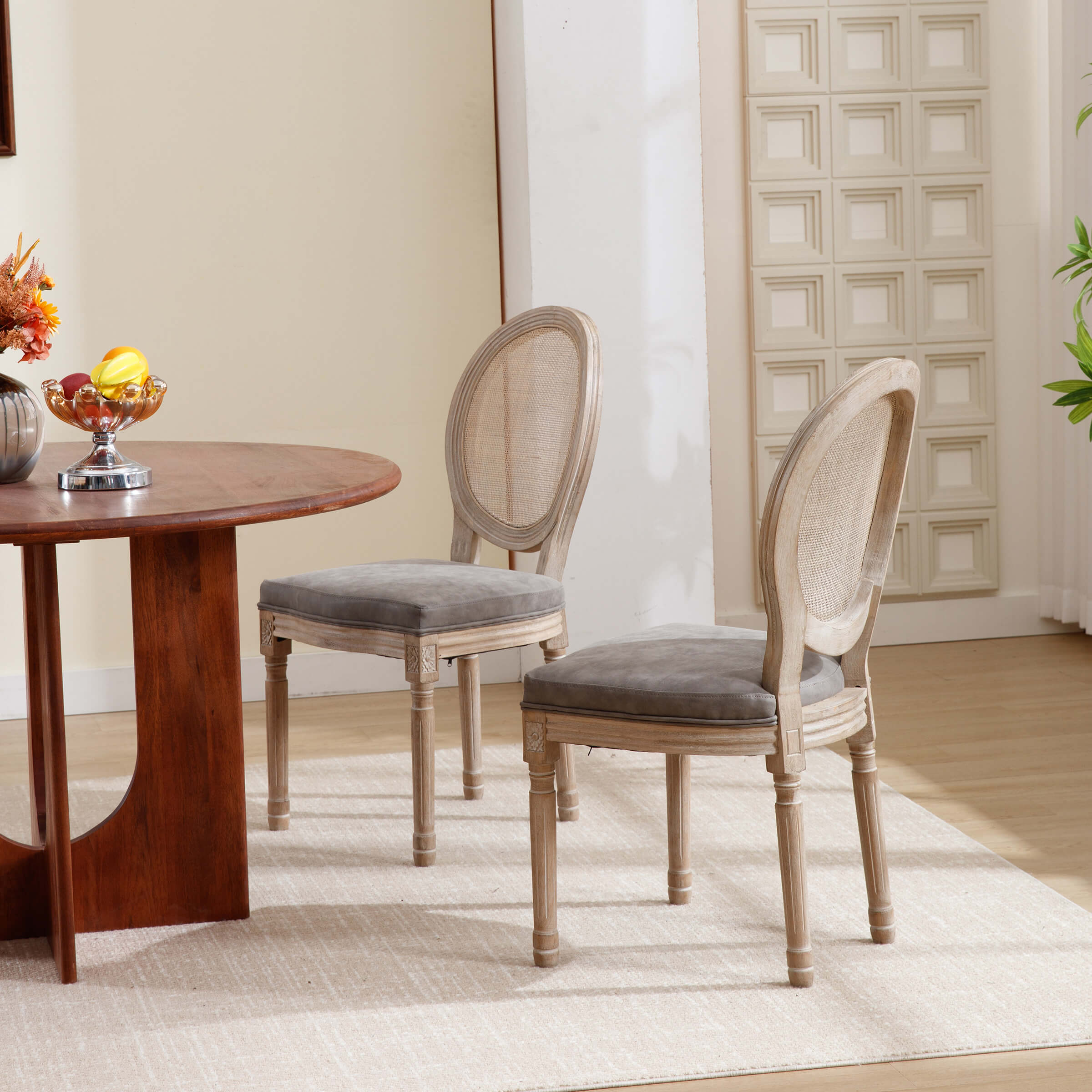 Classic French Dining Chairs Set of 2-7105DC - Image 12