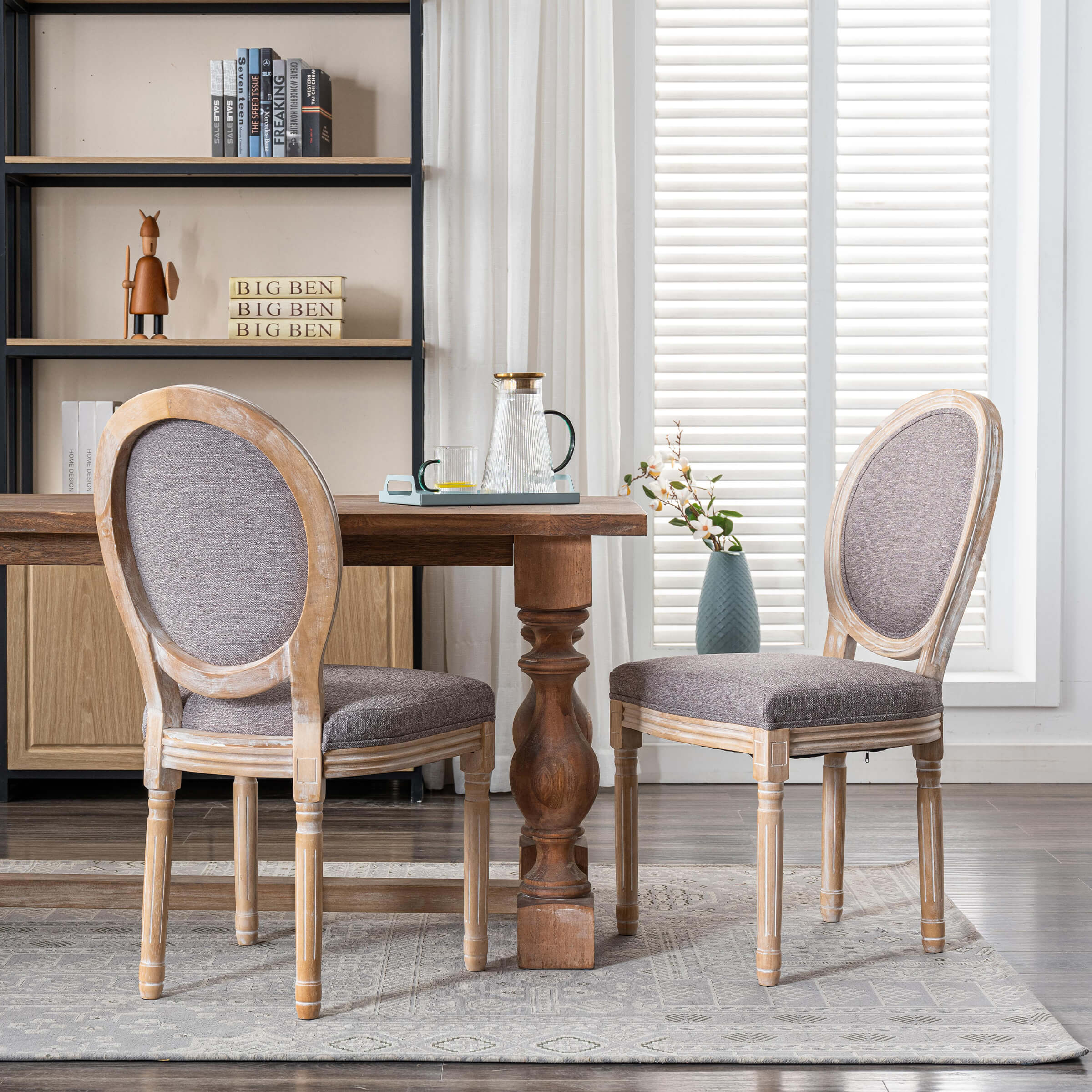 Classic French Dining Chairs Set of 2-7105DC - Image 18