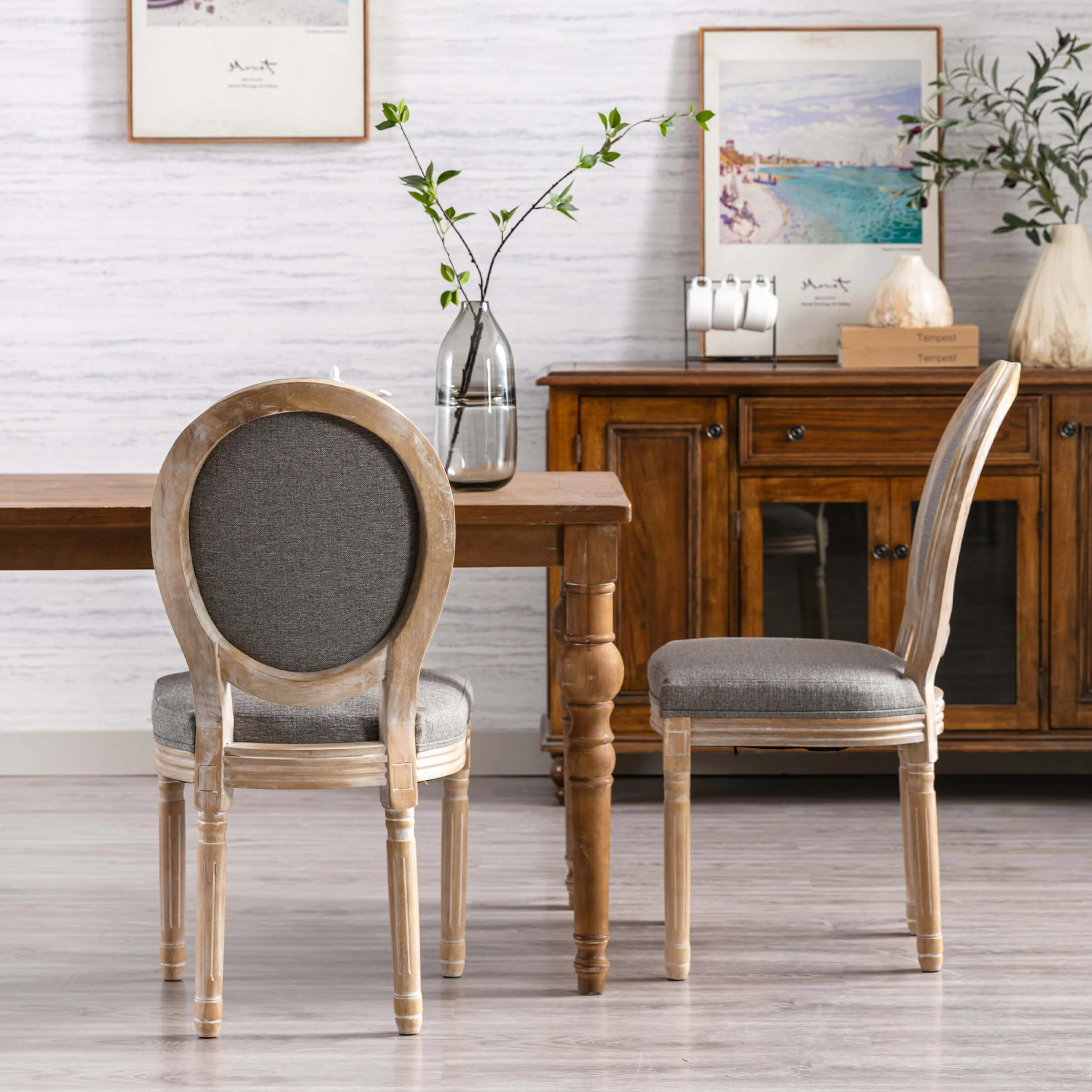 Classic French Dining Chairs Set of 2-7105DC - Image 19