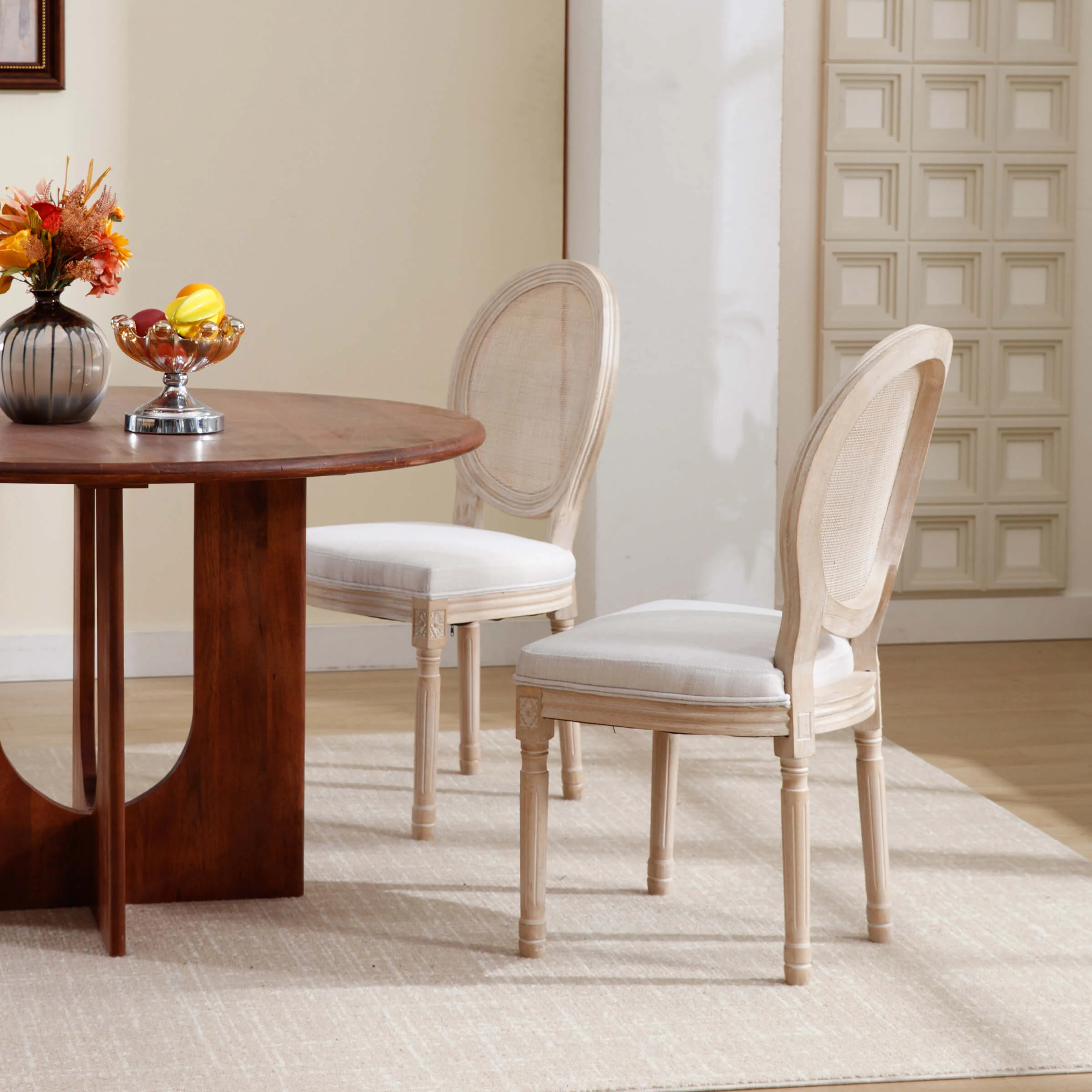 Classic French Dining Chairs Set of 2-7105DC - Image 2