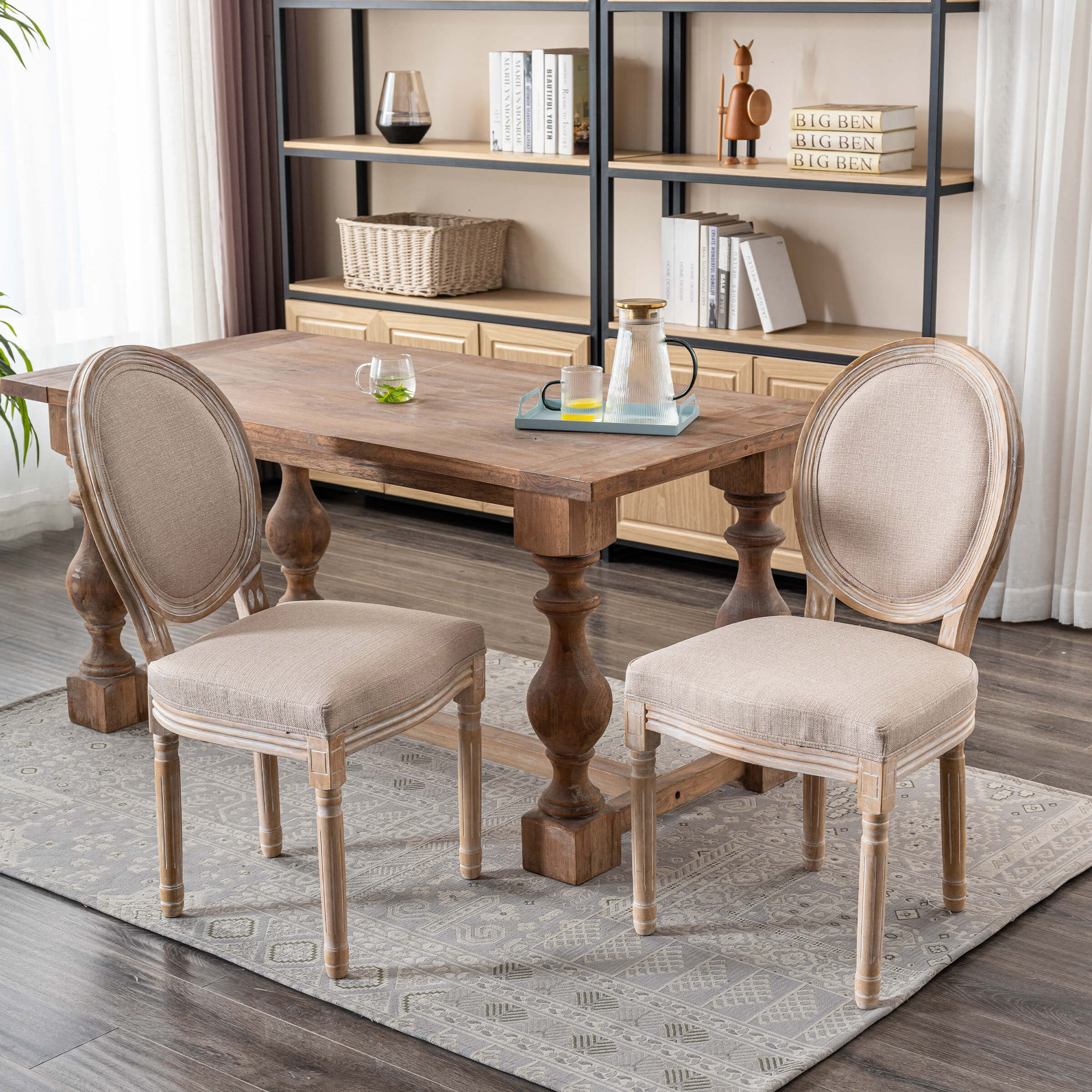 Classic French Dining Chairs Set of 2-7105DC - Image 23