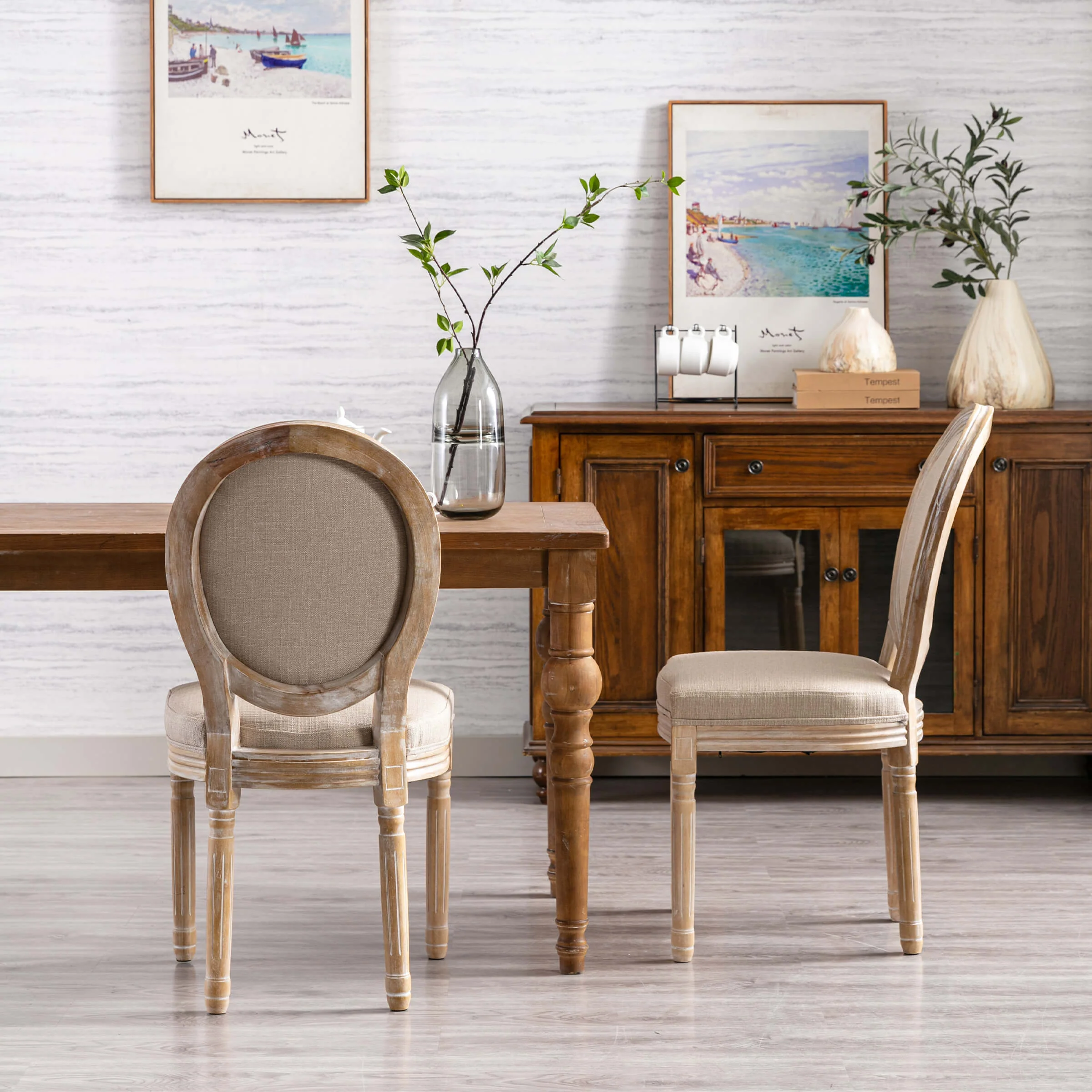 Classic French Dining Chairs Set of 2-7105DC - Image 25