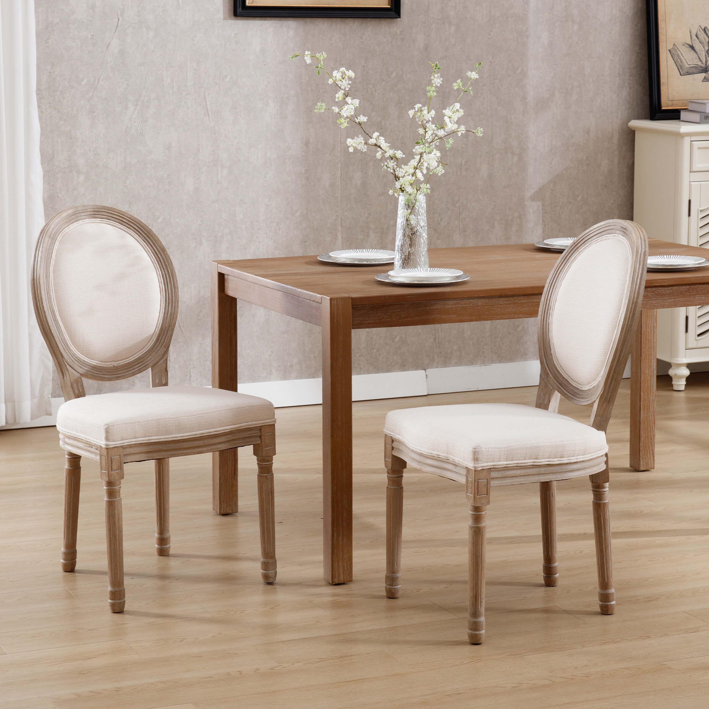 Classic French Dining Chairs Set of 2-7105DC - Image 29