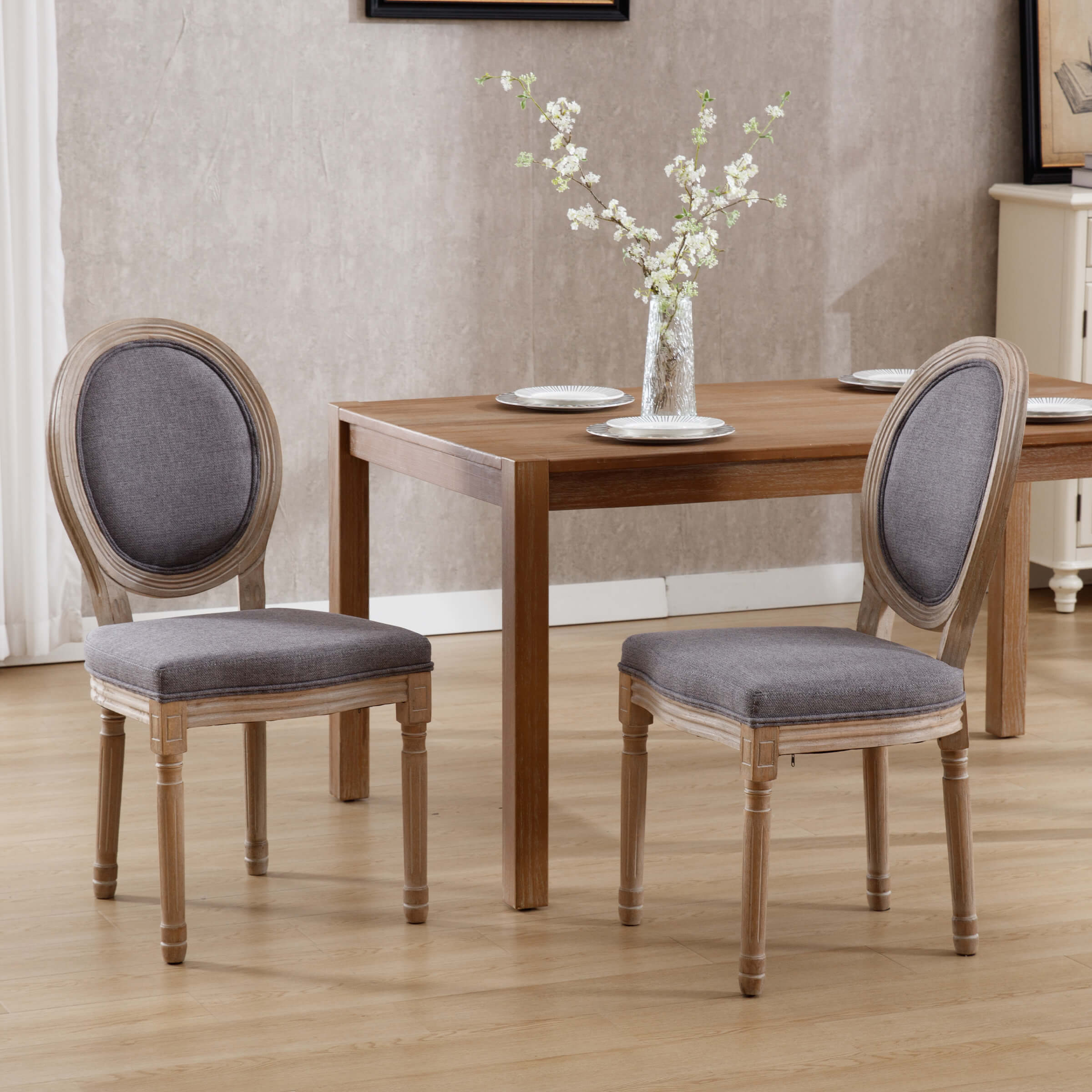 Classic French Dining Chairs Set of 2-7105DC - Image 35