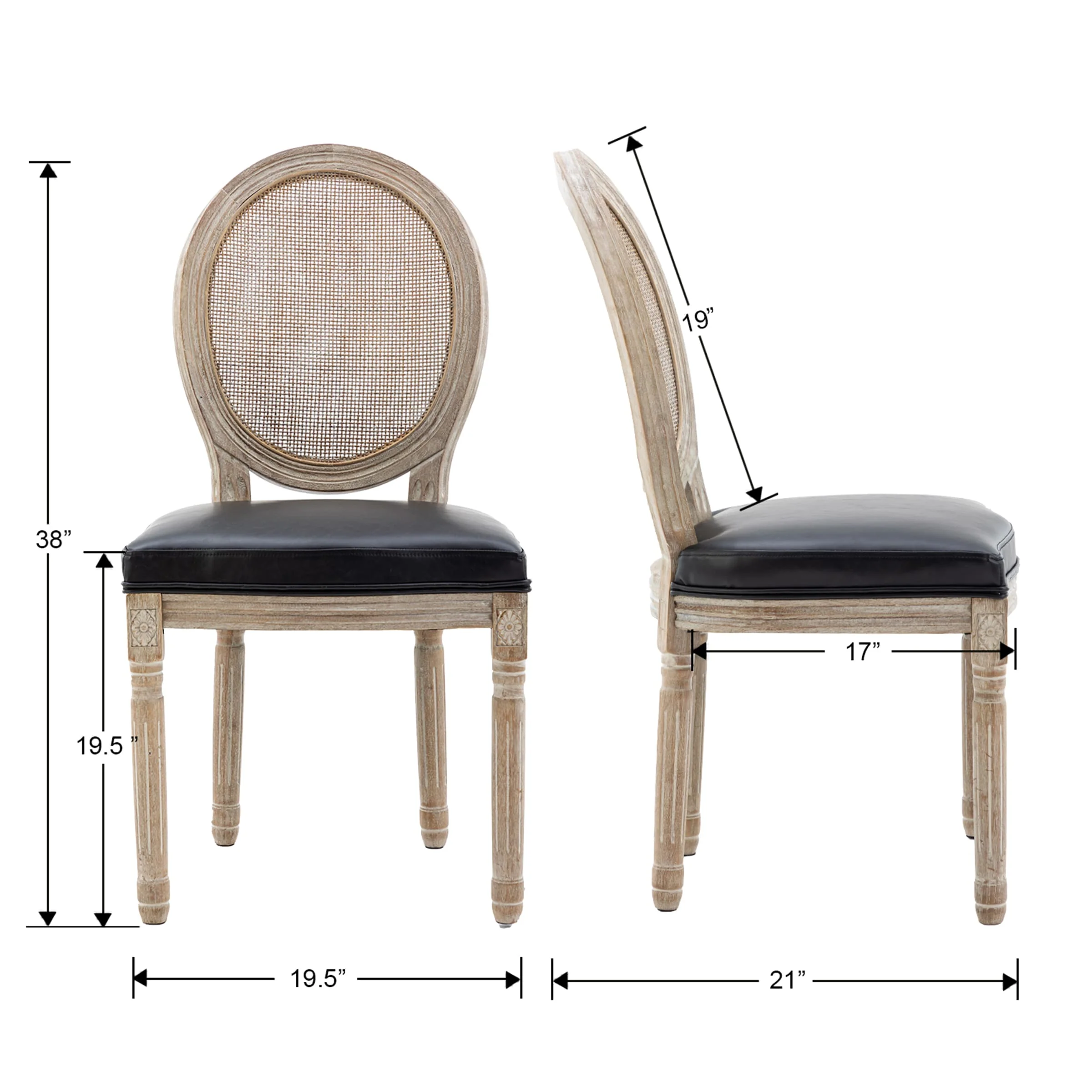 Classic French Dining Chairs Set of 2-7105DC - Image 46