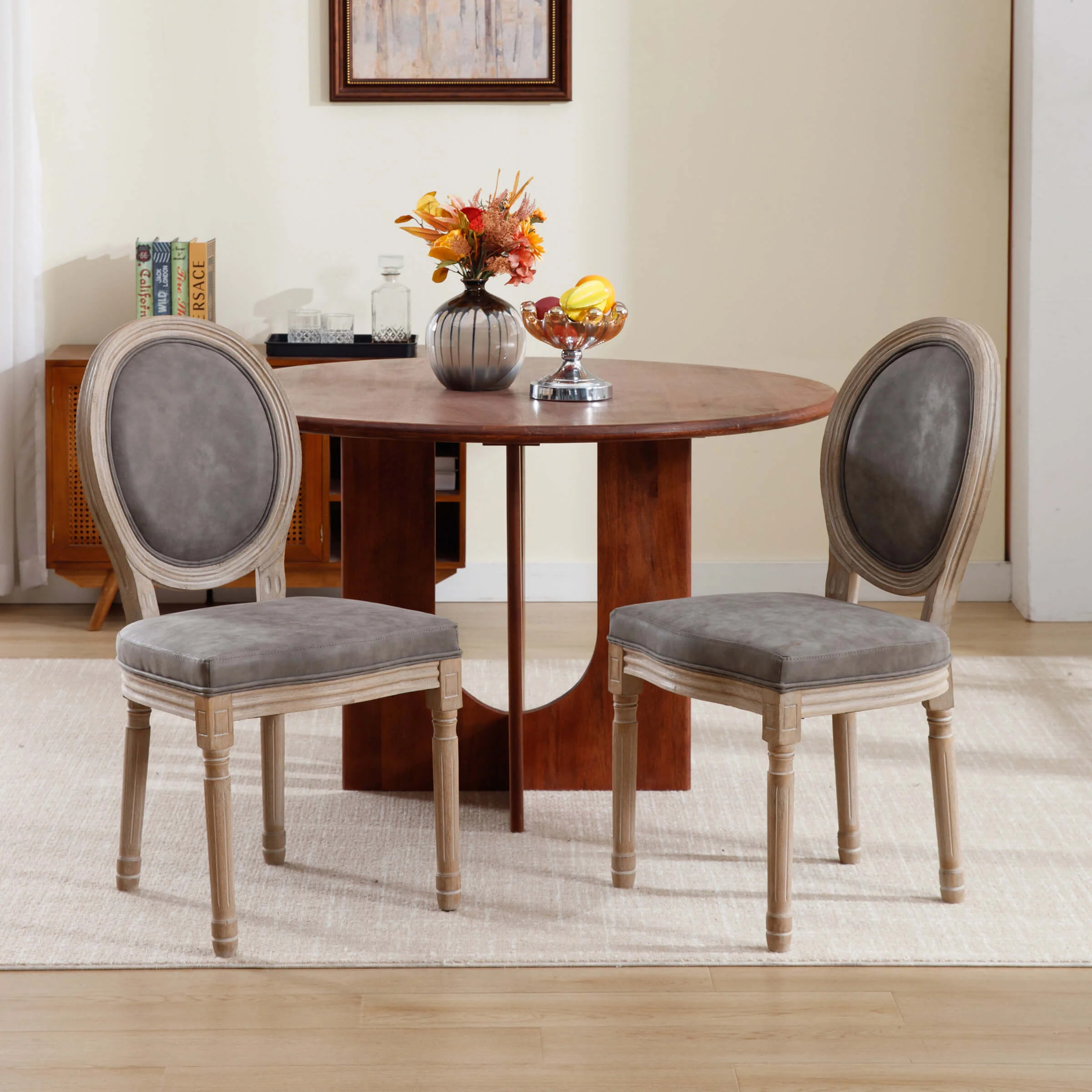 Classic French Dining Chairs Set of 2-7105DC - Image 47