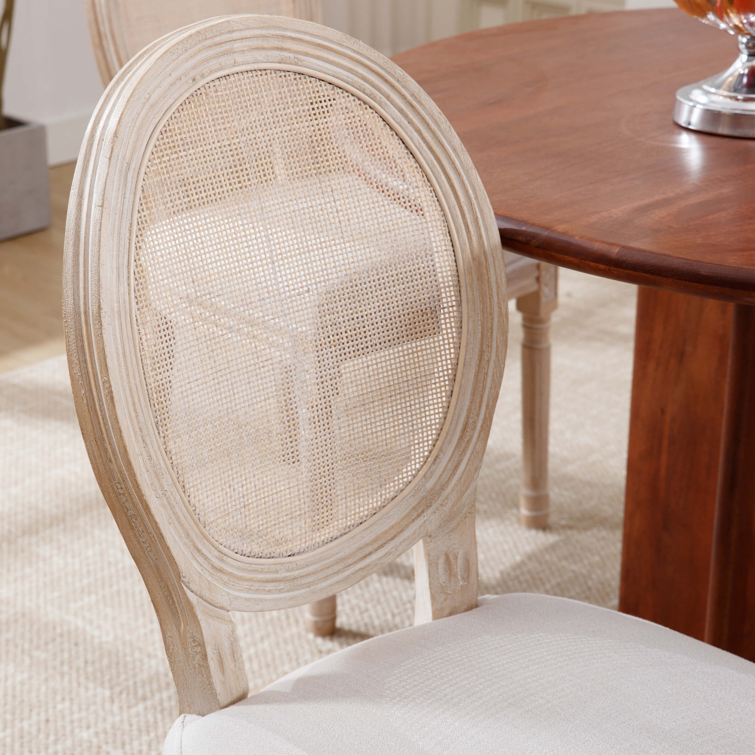 Classic French Dining Chairs Set of 2-7105DC - Image 5