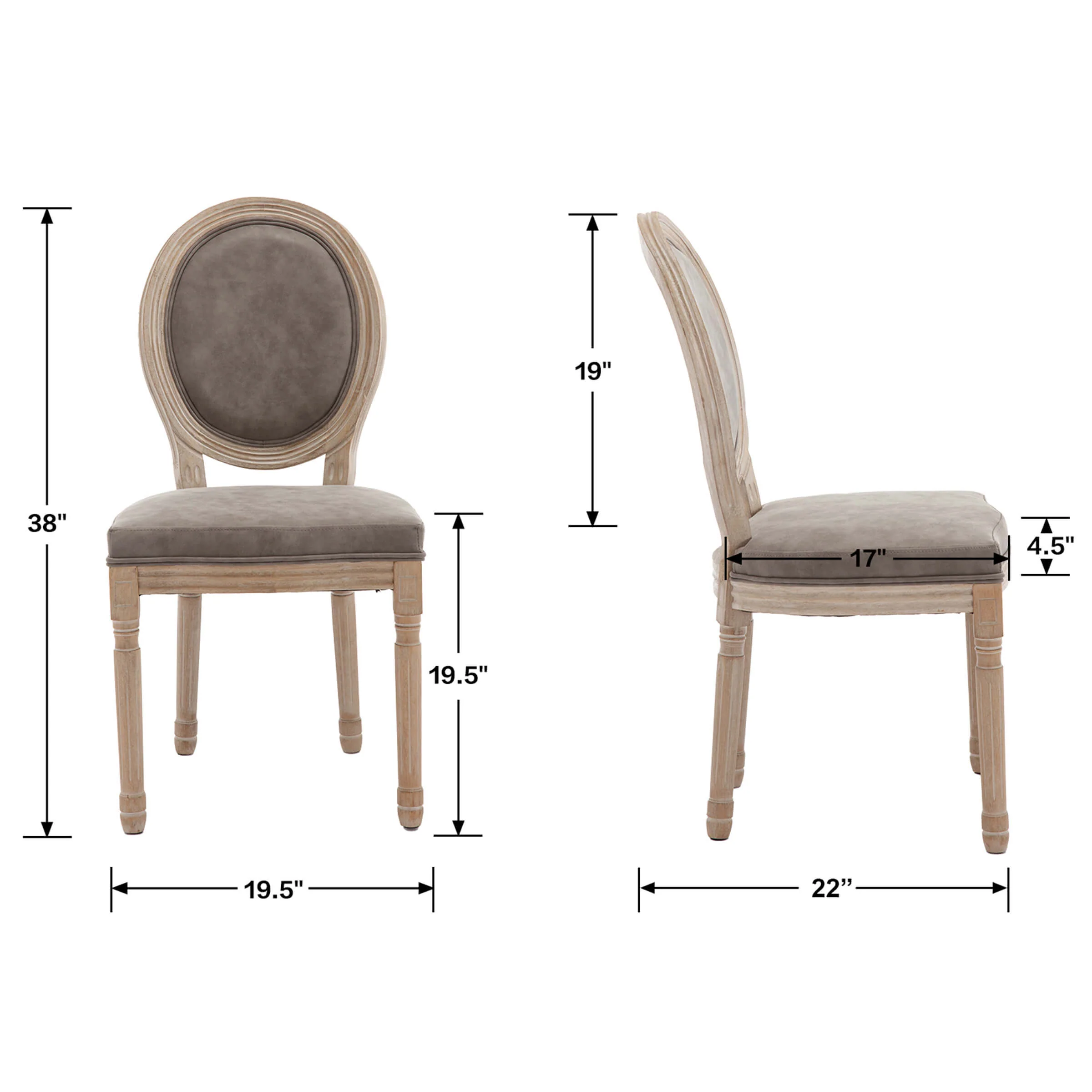 Classic French Dining Chairs Set of 2-7105DC - Image 54