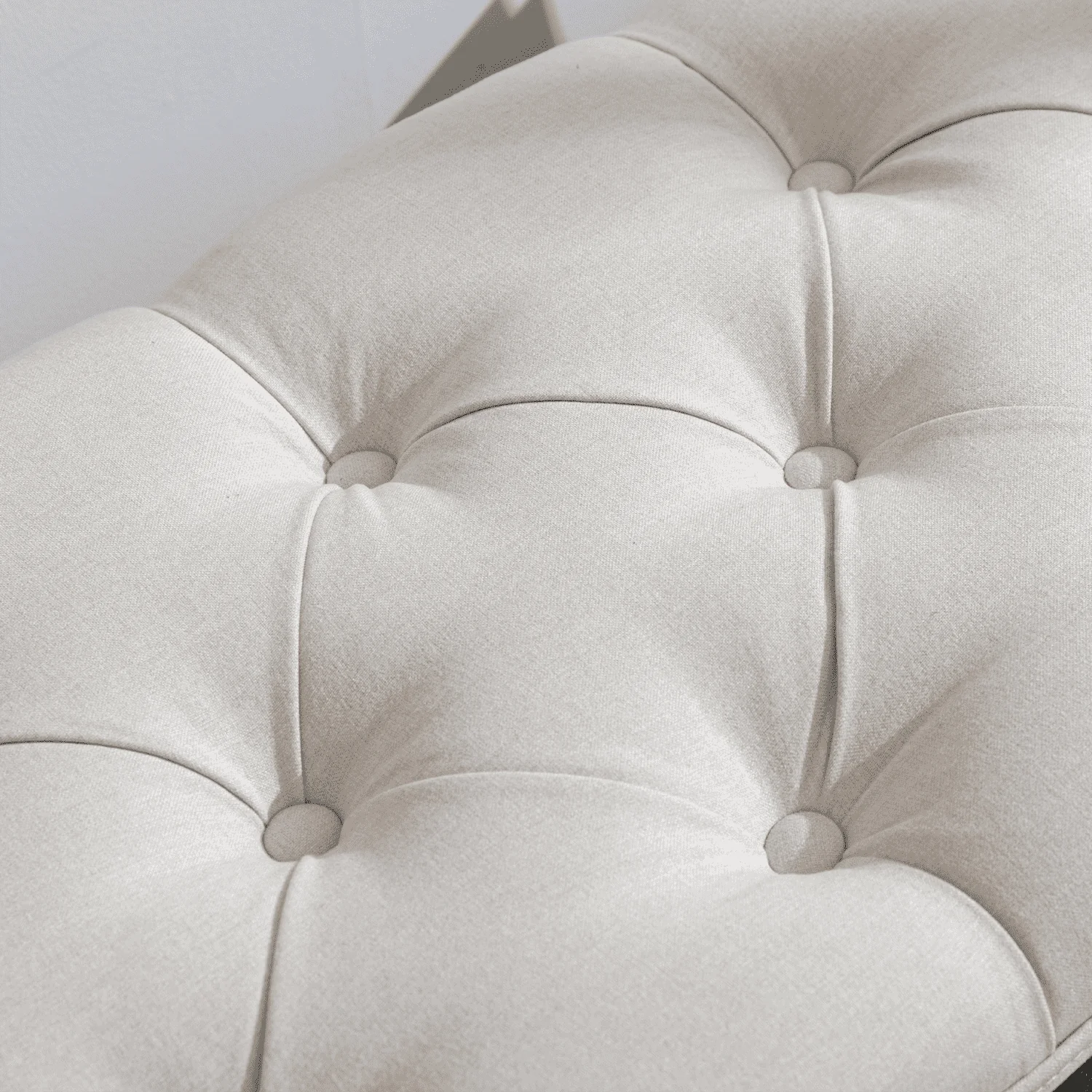 Mid Century Tufted Linen Upholstered Storage Bench - 2204BH - Image 21