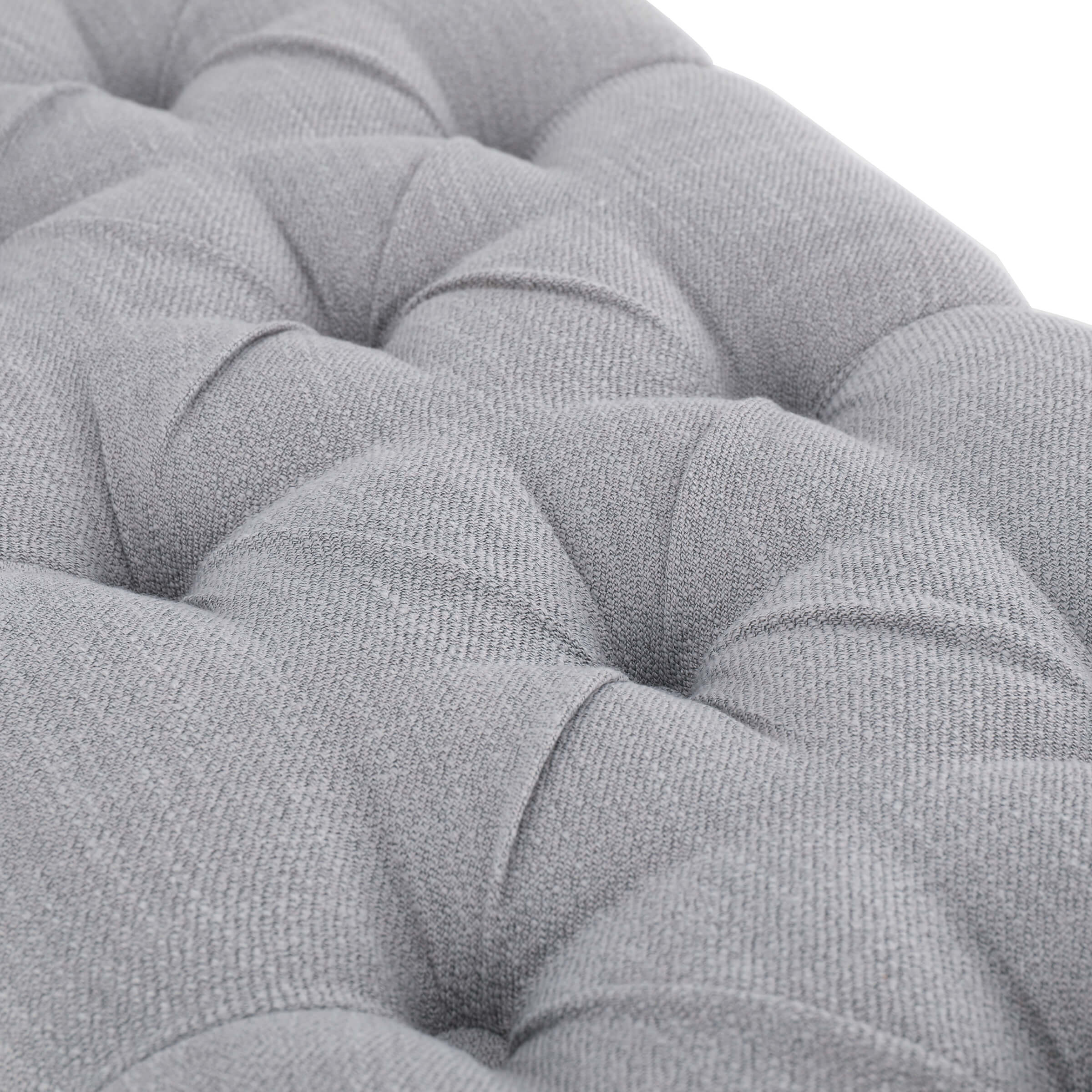 Mid Century Tufted Linen Upholstered Storage Bench - 2204BH - Image 6