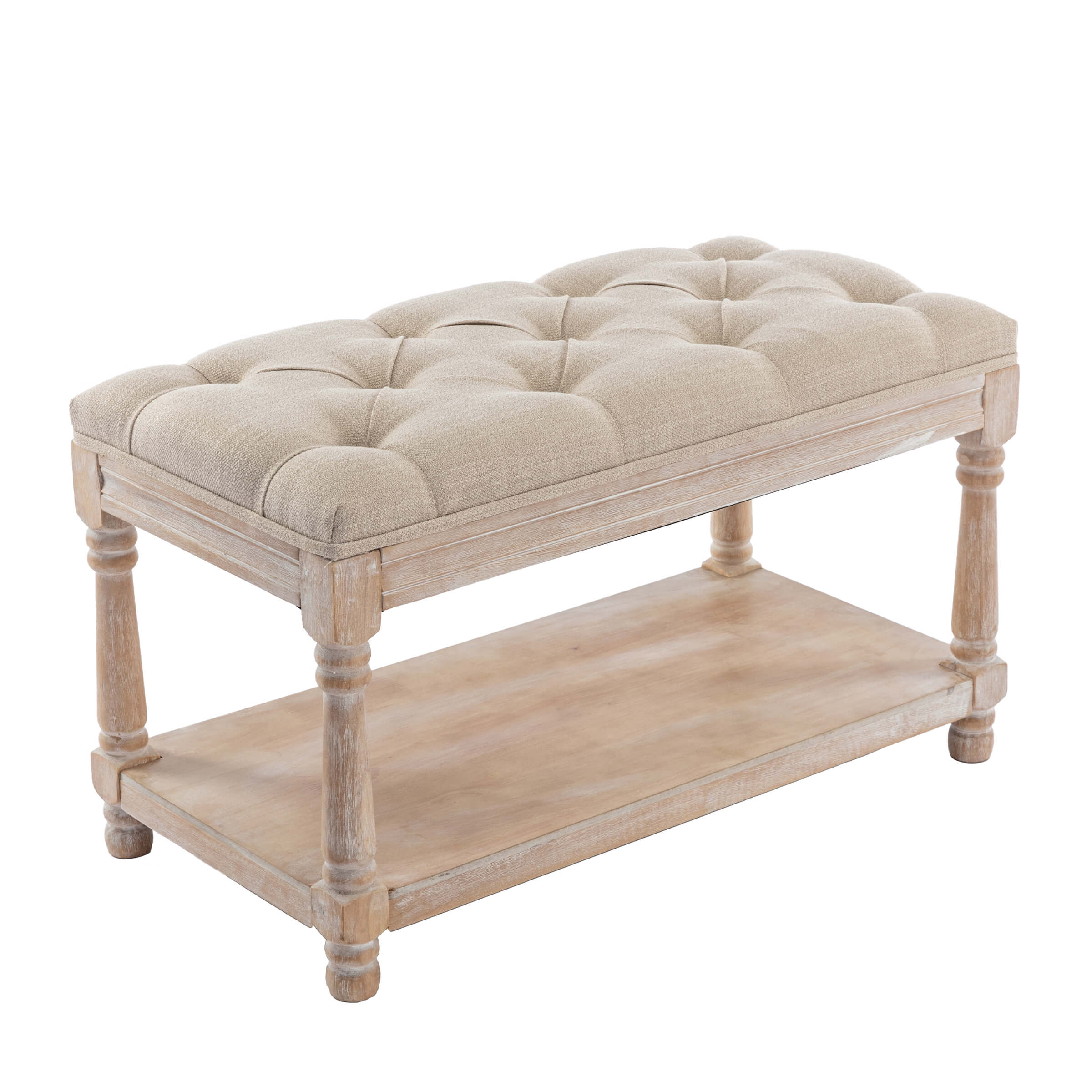 Classic Tufted Small Entryway Bench - 2459BH - Image 4